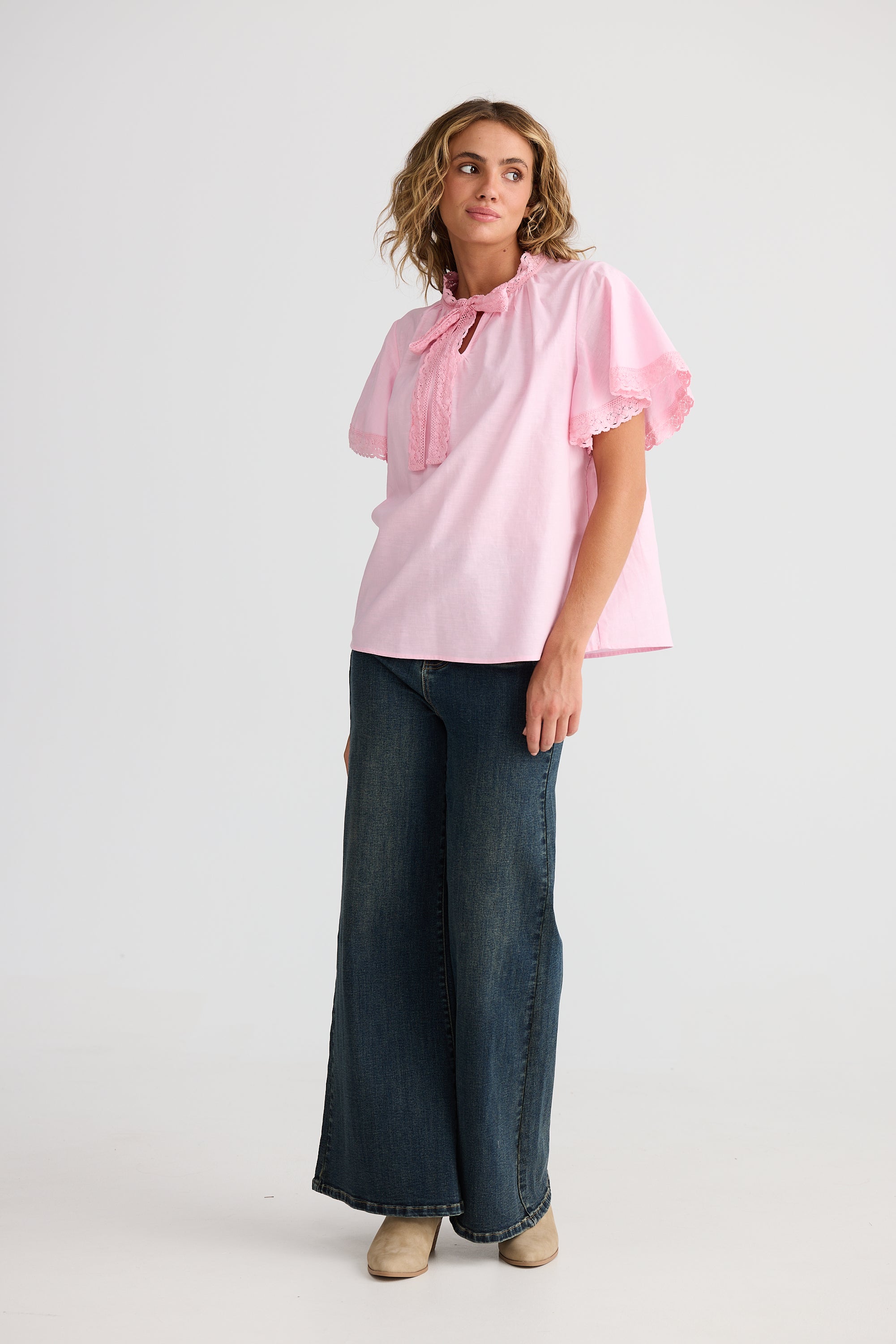 Cherri Top - Soft Pink-Tops-Talisman-The Bay Room