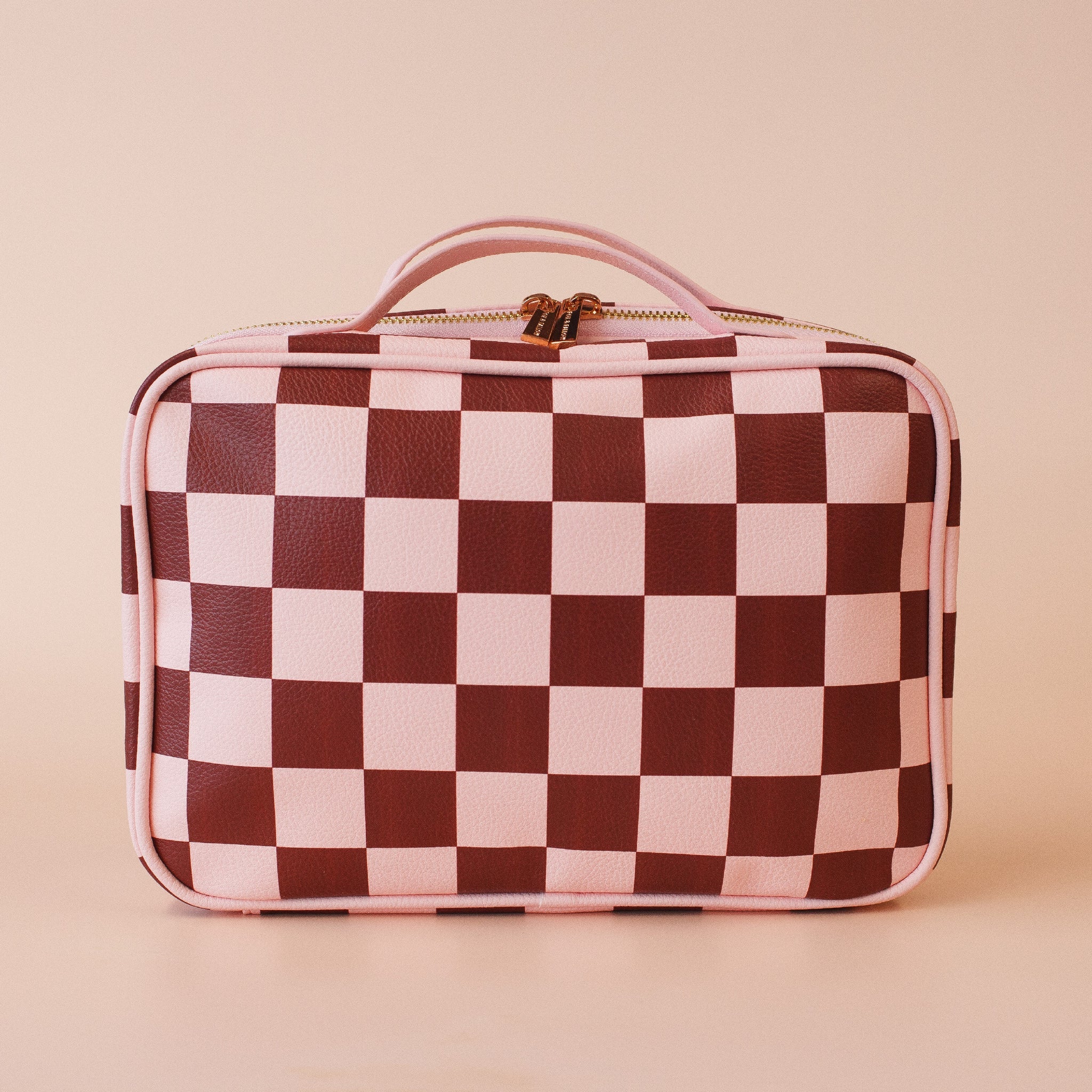 Cherry Check Cosmetic Bag-Beauty & Well-Being-Fox & Fallow-The Bay Room