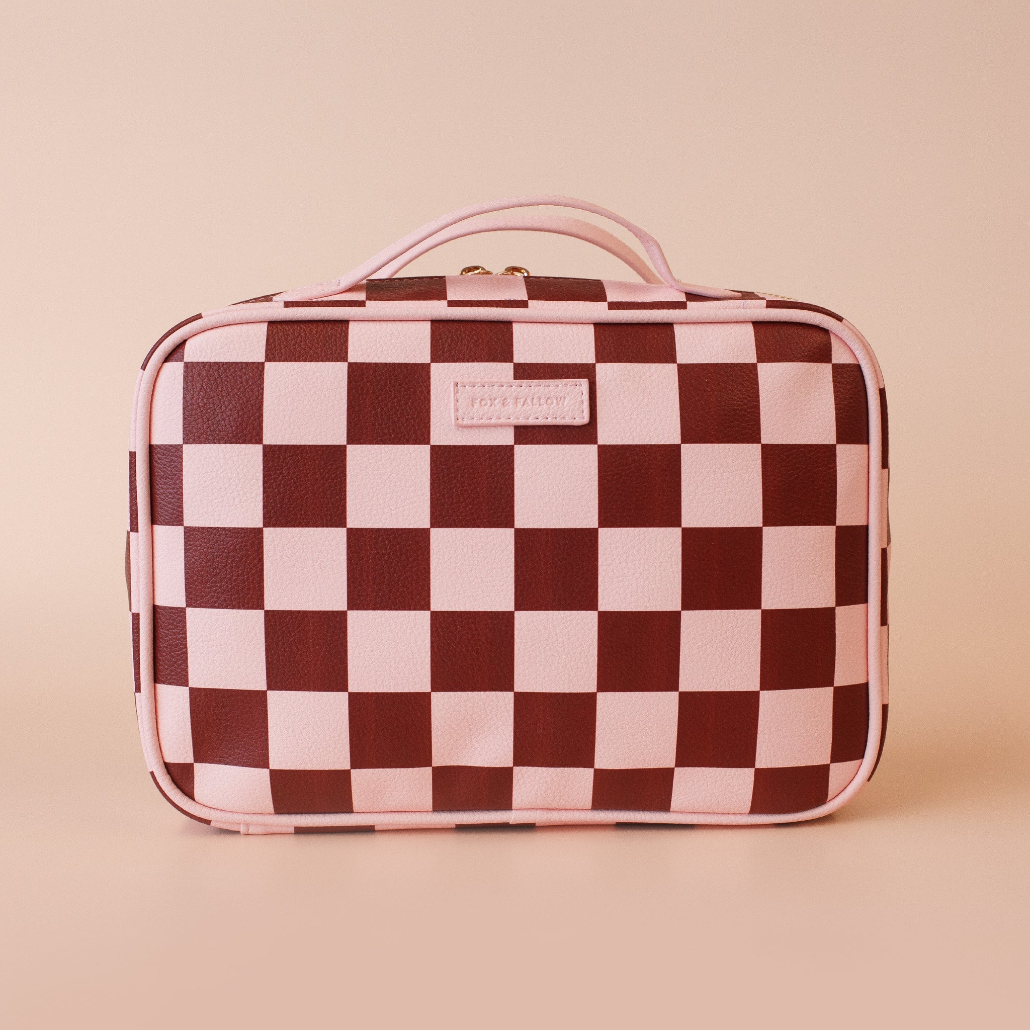 Cherry Check Cosmetic Bag-Beauty & Well-Being-Fox & Fallow-The Bay Room