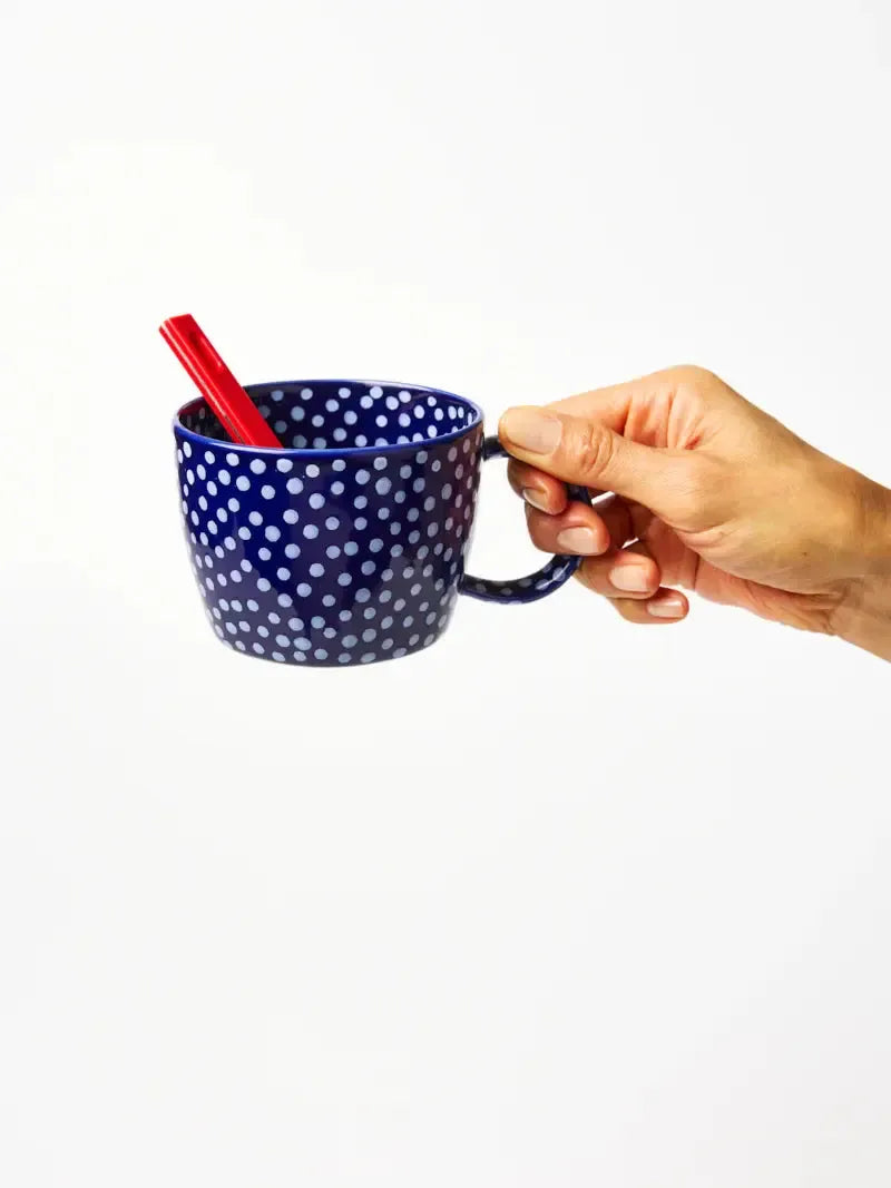 Chino Mug Navy Sprinkle-Dining & Entertaining-Jones & Co-The Bay Room