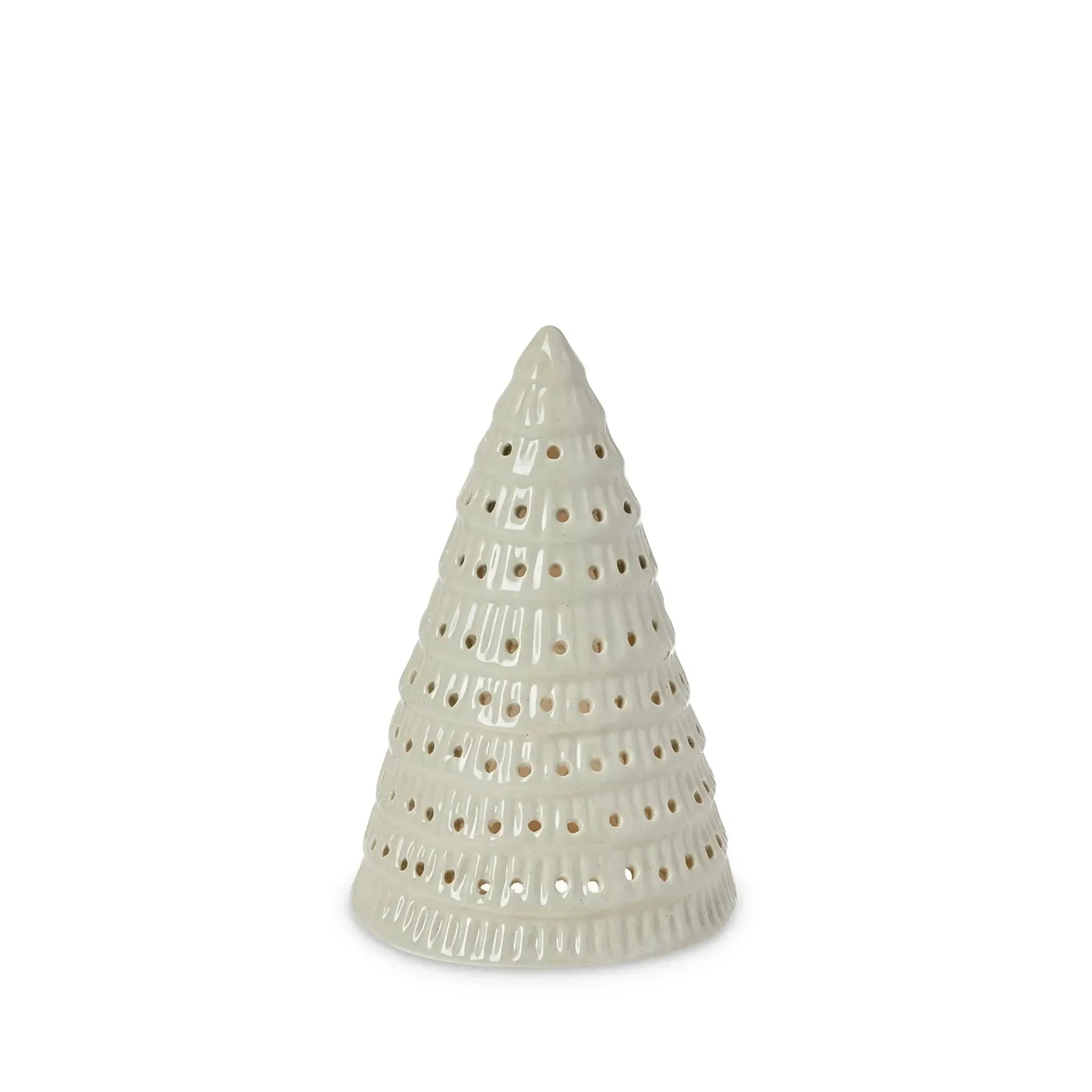 Christmas Tree Sage Speckle Table Decoration 12x19cm-Christmas-Madras Link-The Bay Room