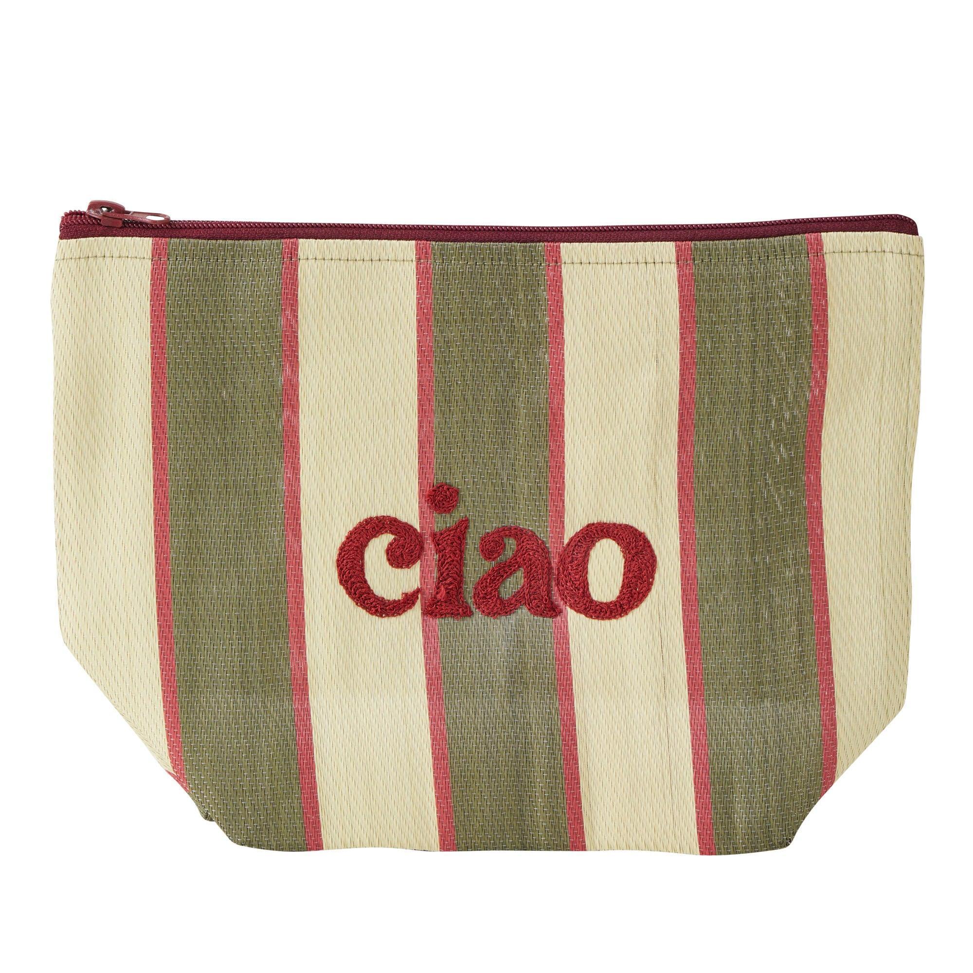 Ciao Recycled Pouch 30x10x19cm Olive-Travel & Outdoors-Coast To Coast Home-The Bay Room
