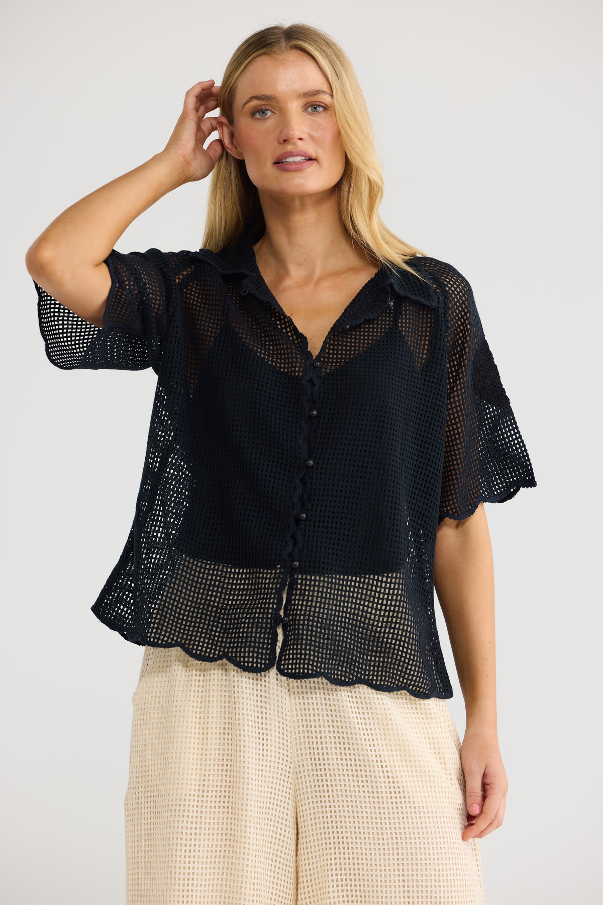 Cielo Shirt - Black-Tops-Talisman-The Bay Room