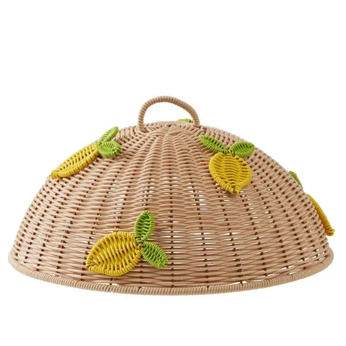 Citron Woven Food Cover 35x15cm Yellow-Dining & Entertaining-Coast To Coast Home-The Bay Room
