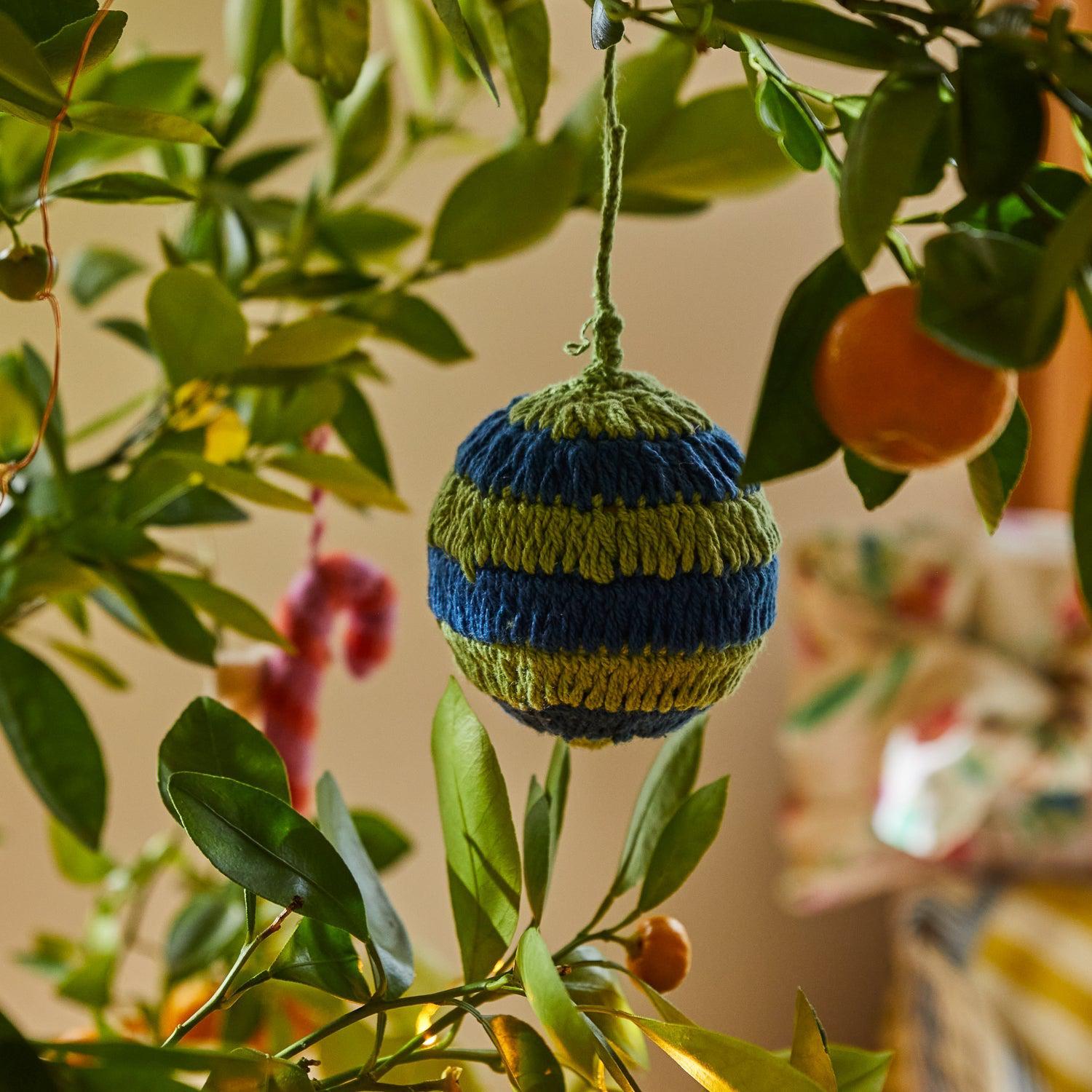 Clarkia Raffia Decoration - Leek-Christmas-Sage & Clare-The Bay Room