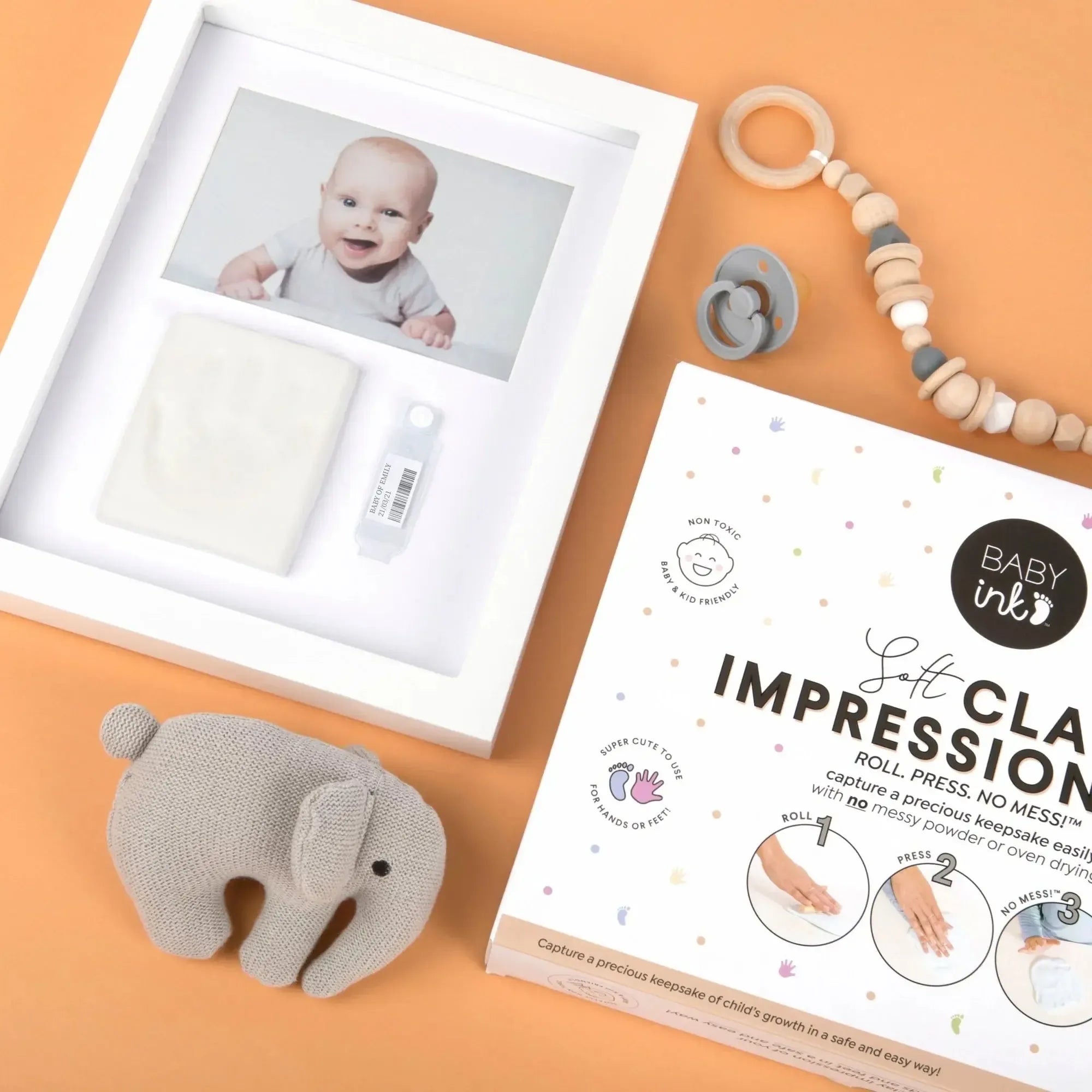 Clay Frame - White-Nursery & Nurture-BabyInk-The Bay Room