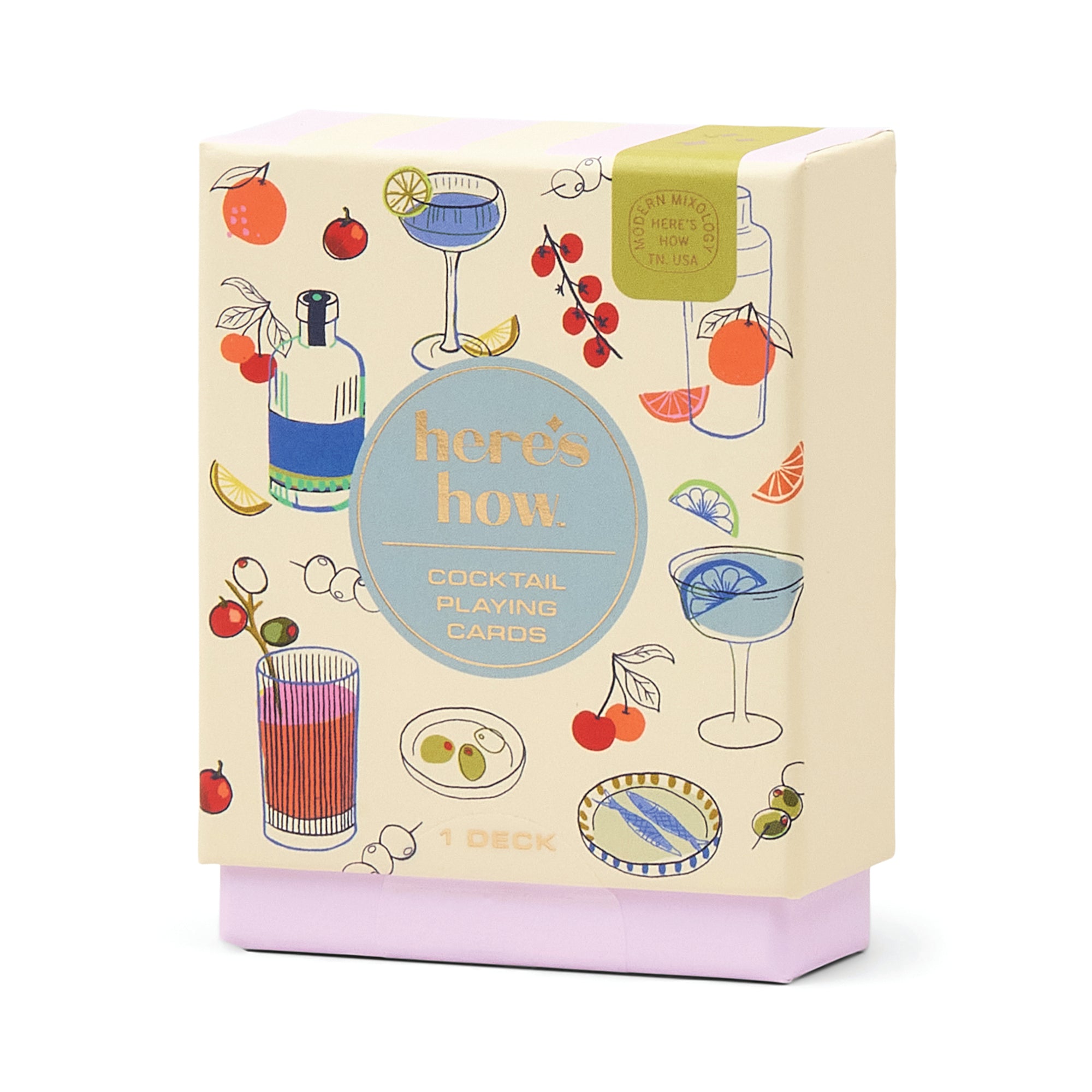 Cocktail Playing Cards-Fun & Games-Here's How-The Bay Room