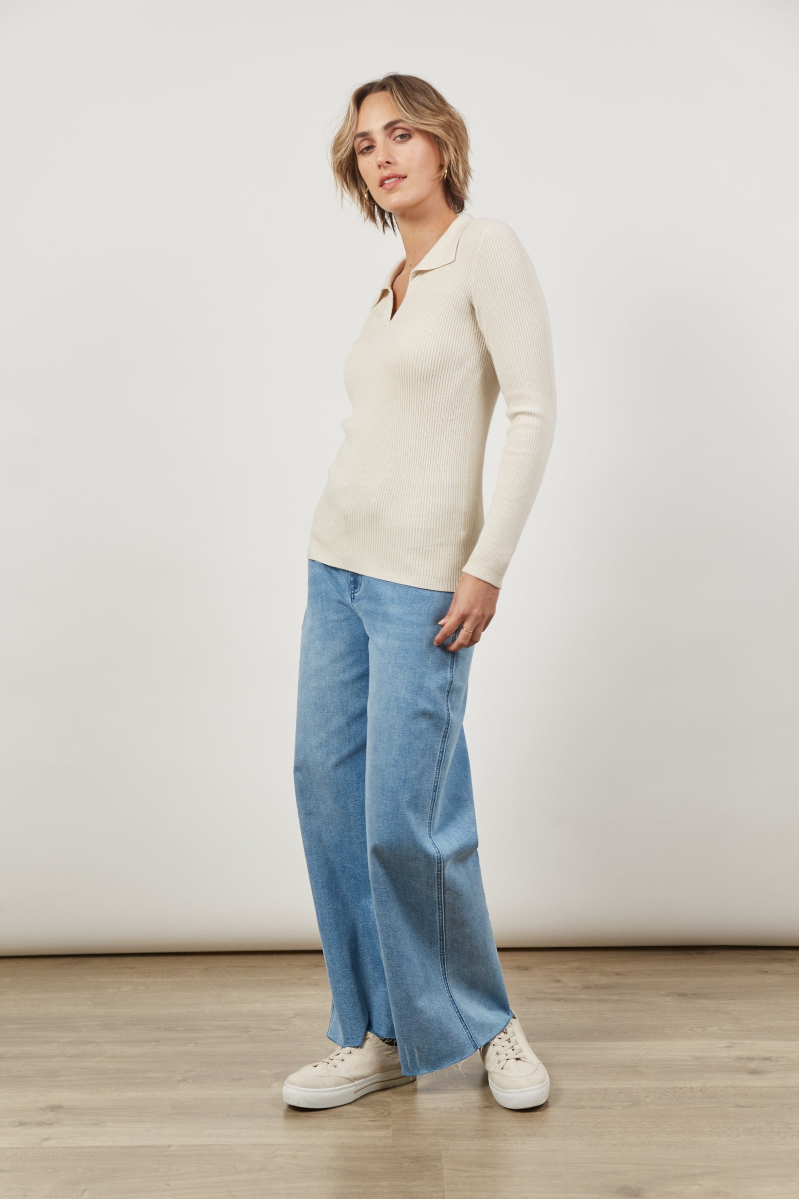 Cosmo Knit Top - Creme-Tops-Isle Of Mine-The Bay Room