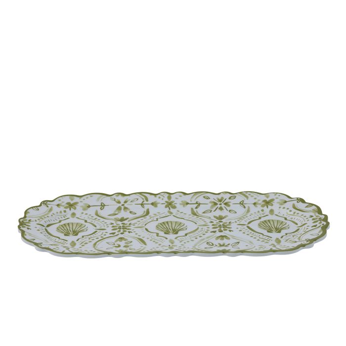 Costiera Melamine Platter 38x17cm Olive-Dining & Entertaining-Coast To Coast Home-The Bay Room