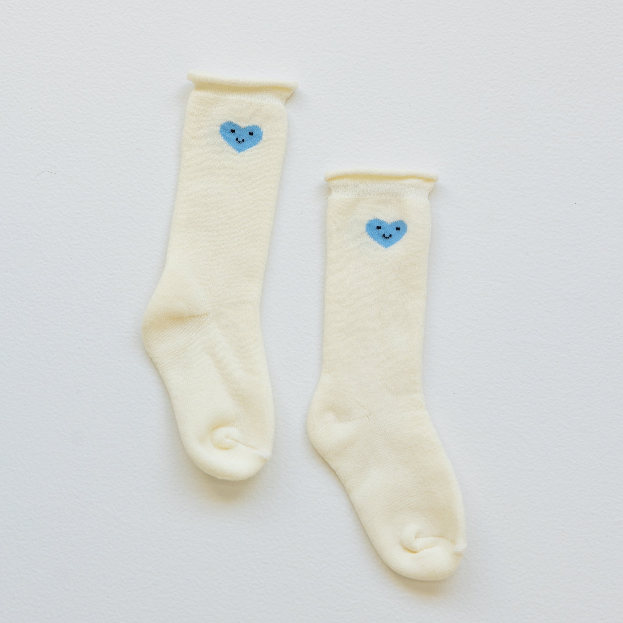 Cotton Mini Slouch Sock - Blue Heart-Clothing & Accessories-BY GEE-The Bay Room