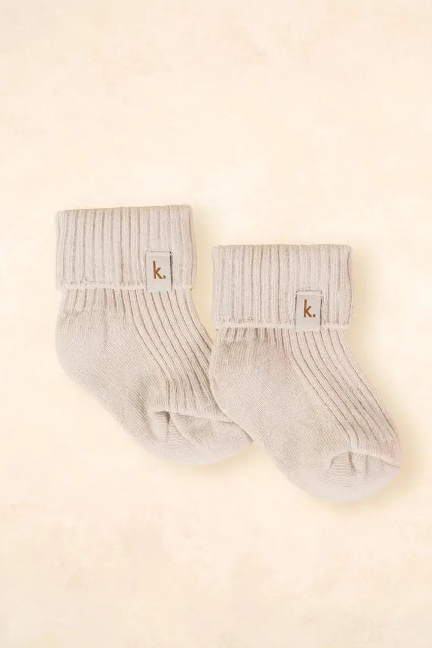 Cotton Ribbed Baby Socks-Nursery & Nurture-Kiin-The Bay Room