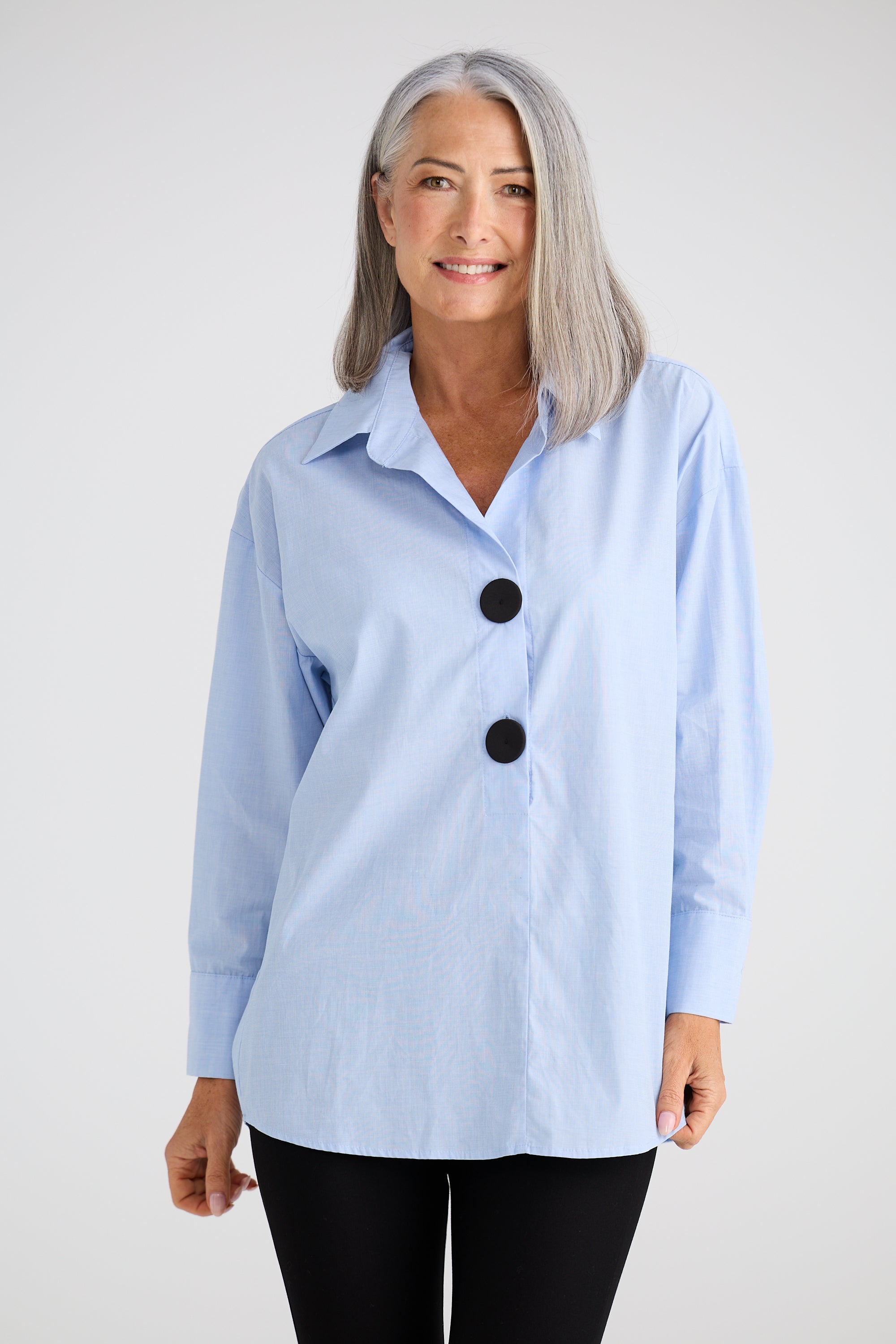 Coventry Overshirt - Blue-Tops-Brave & True-The Bay Room