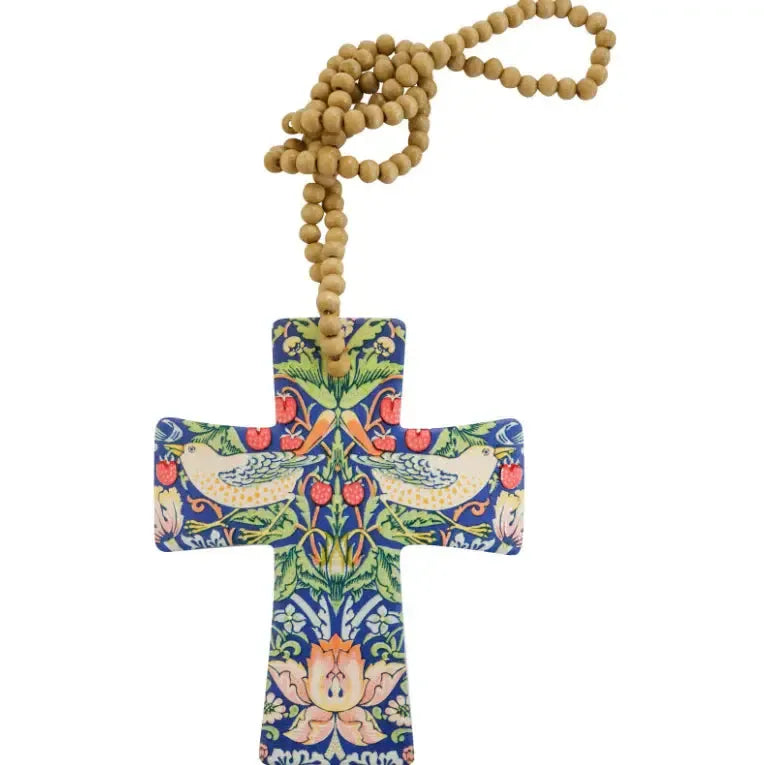 Cross Strawberry Thief-Wall Decor-Lavida-The Bay Room