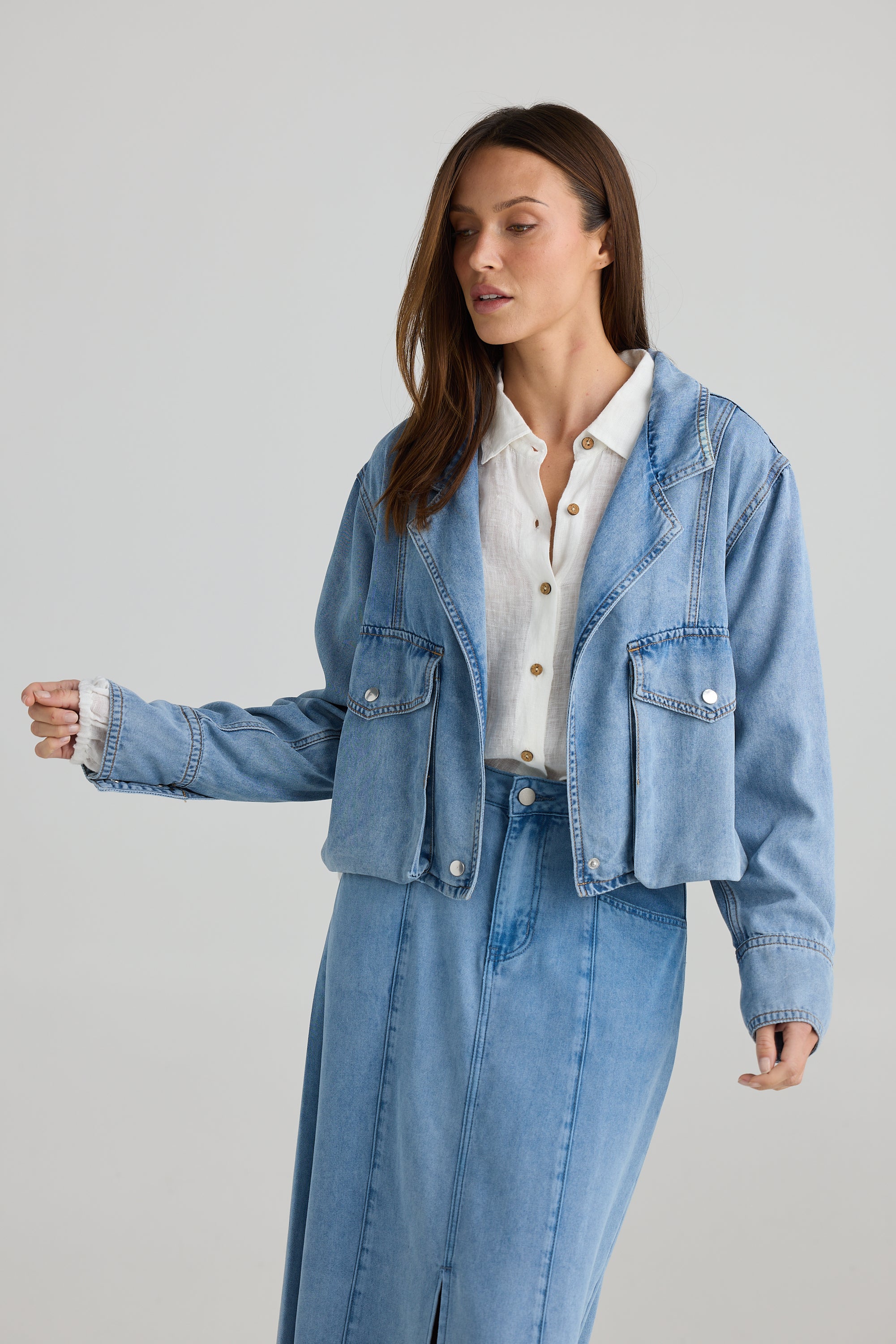Cruise Jacket - Blue Wash-Jackets, Coats & Vests-Holiday-The Bay Room