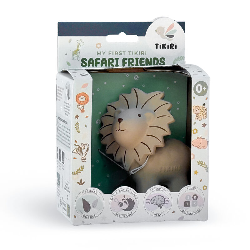 Lion Rubber Teether Rattle & Bath Toy