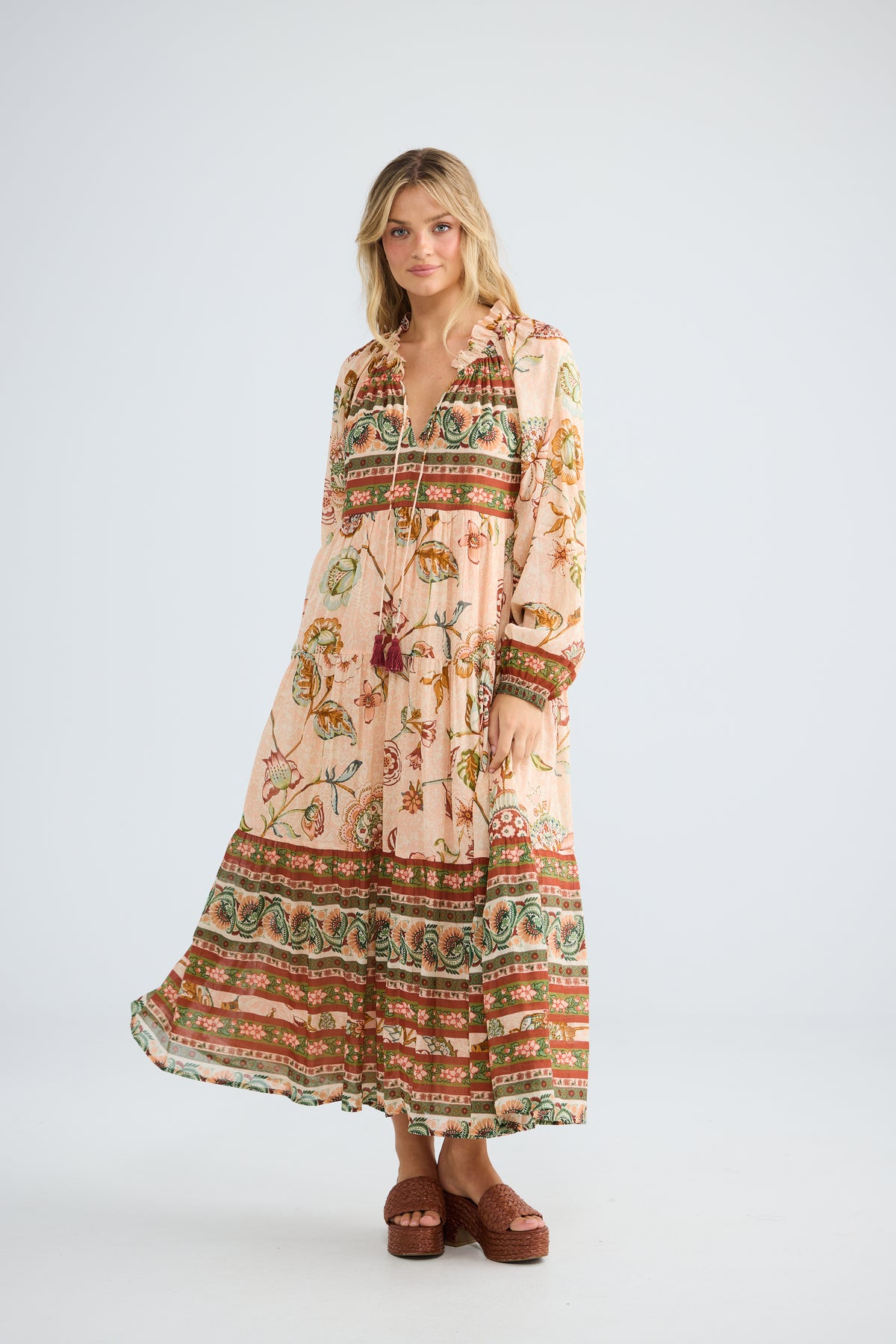 Damascus Dress - Wildflower Oasis-Dresses-Talisman-The Bay Room