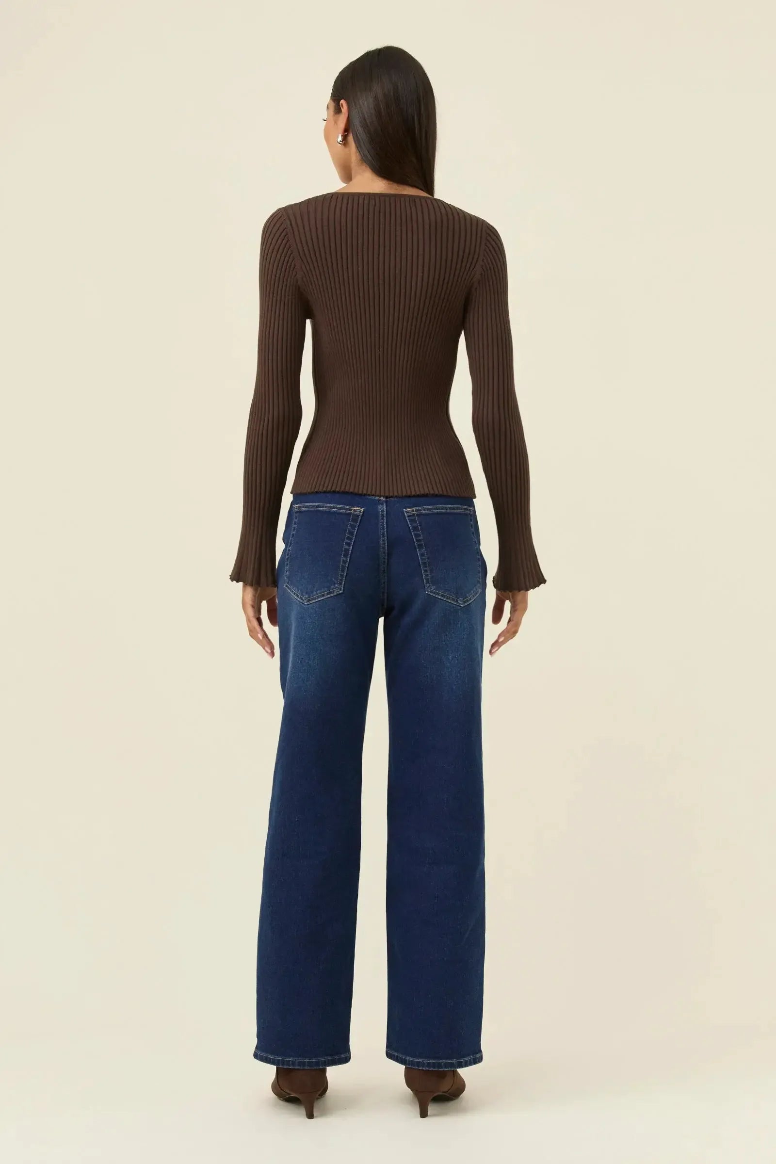 Darby Knit Top - Chocolate-Tops-Isle Of Mine-The Bay Room