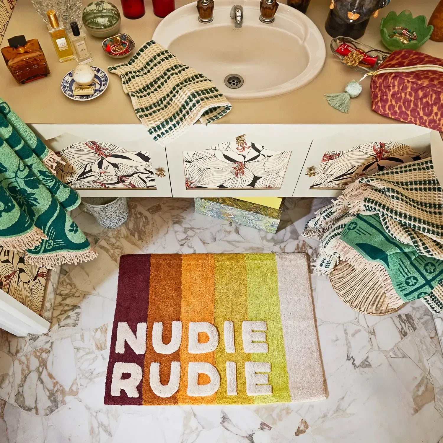 Dariel Nudie Bath Mat - Kent-Soft Furnishings-Sage & Clare-The Bay Room