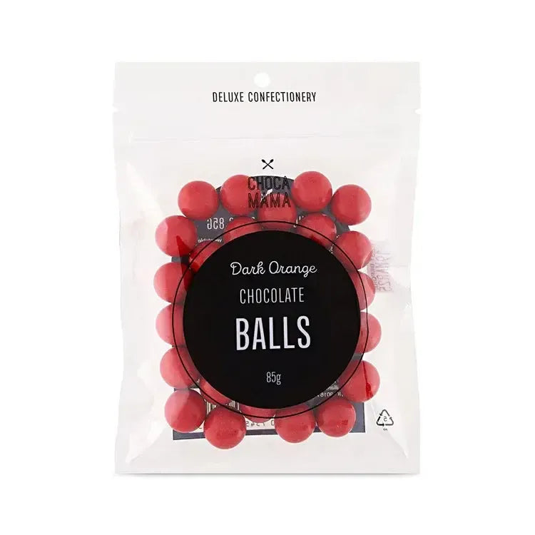 Dark Orange Chocolate Balls Mini Bag 85g-Gourmet Food & Drink-Chocamama-The Bay Room