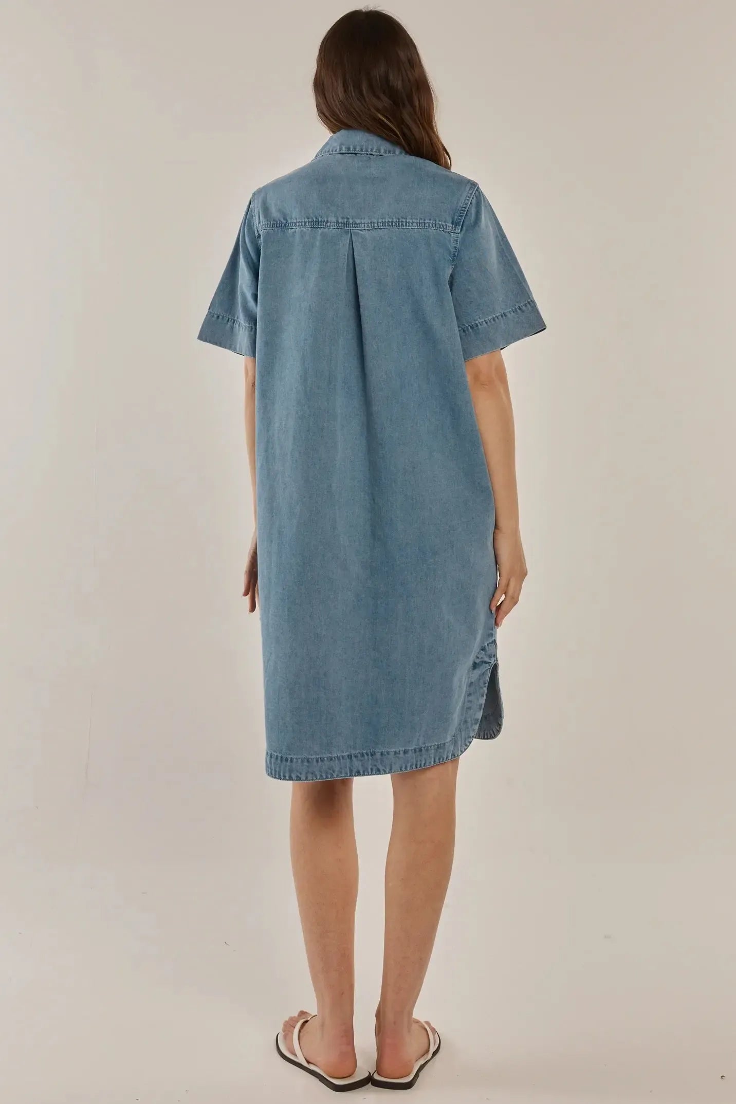 Dawson Denim Dress - Medium Wash-Dresses-Betty Basics-The Bay Room