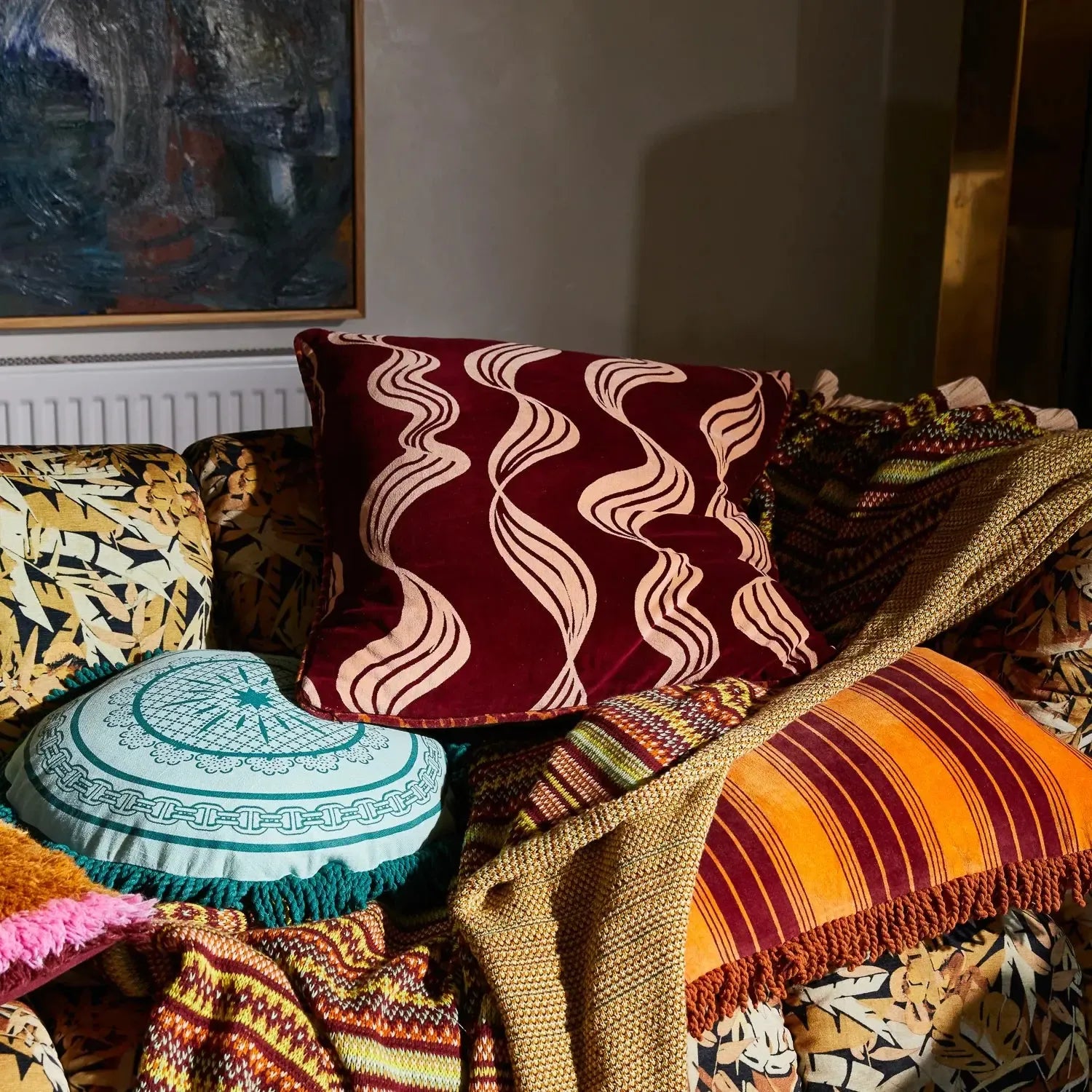 Dax Margot Velvet Cushion-Soft Furnishings-Sage & Clare-The Bay Room