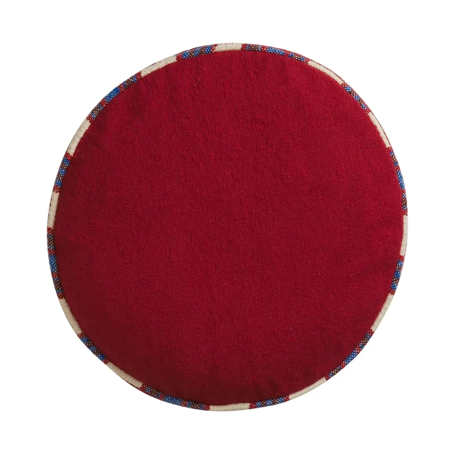 Delana Round Cushion - Crimson-Soft Furnishings-Sage & Clare-The Bay Room