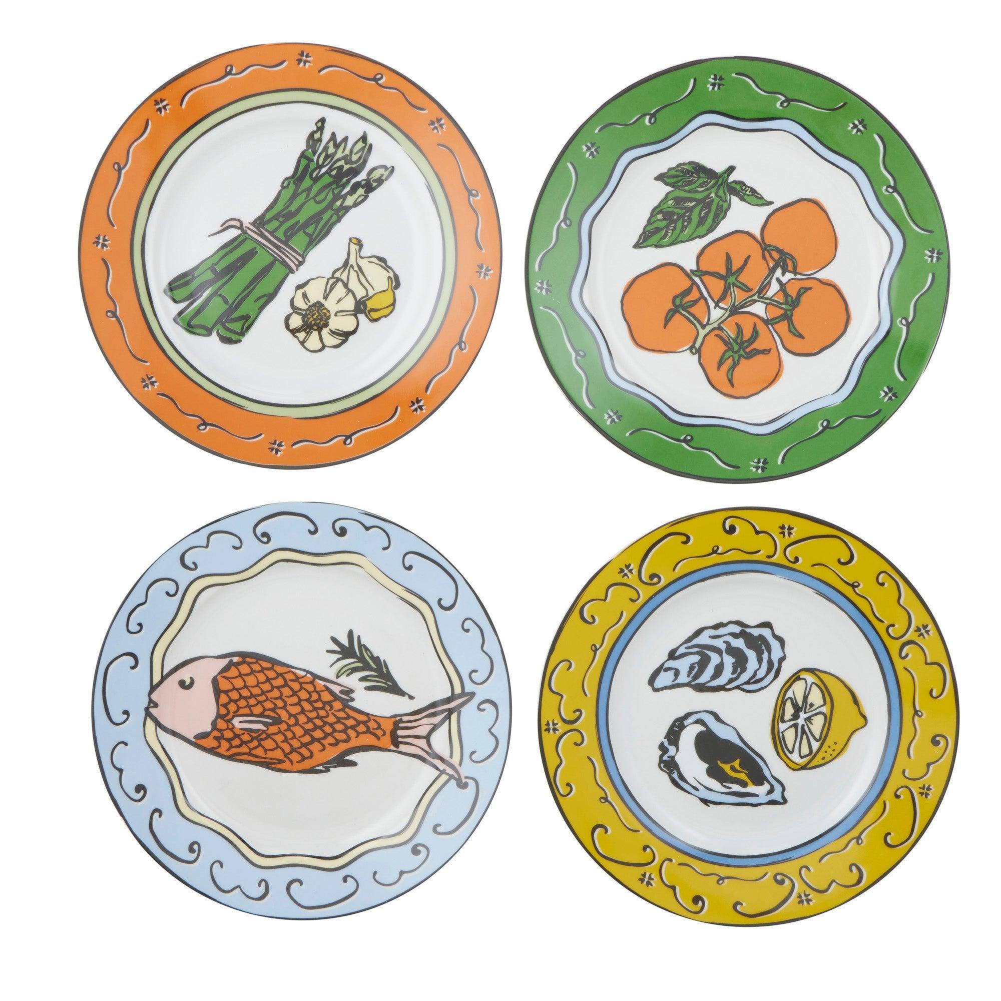 Deli Ceramic Plate 20.5x2.5cm-Dining & Entertaining-Coast To Coast Home-The Bay Room
