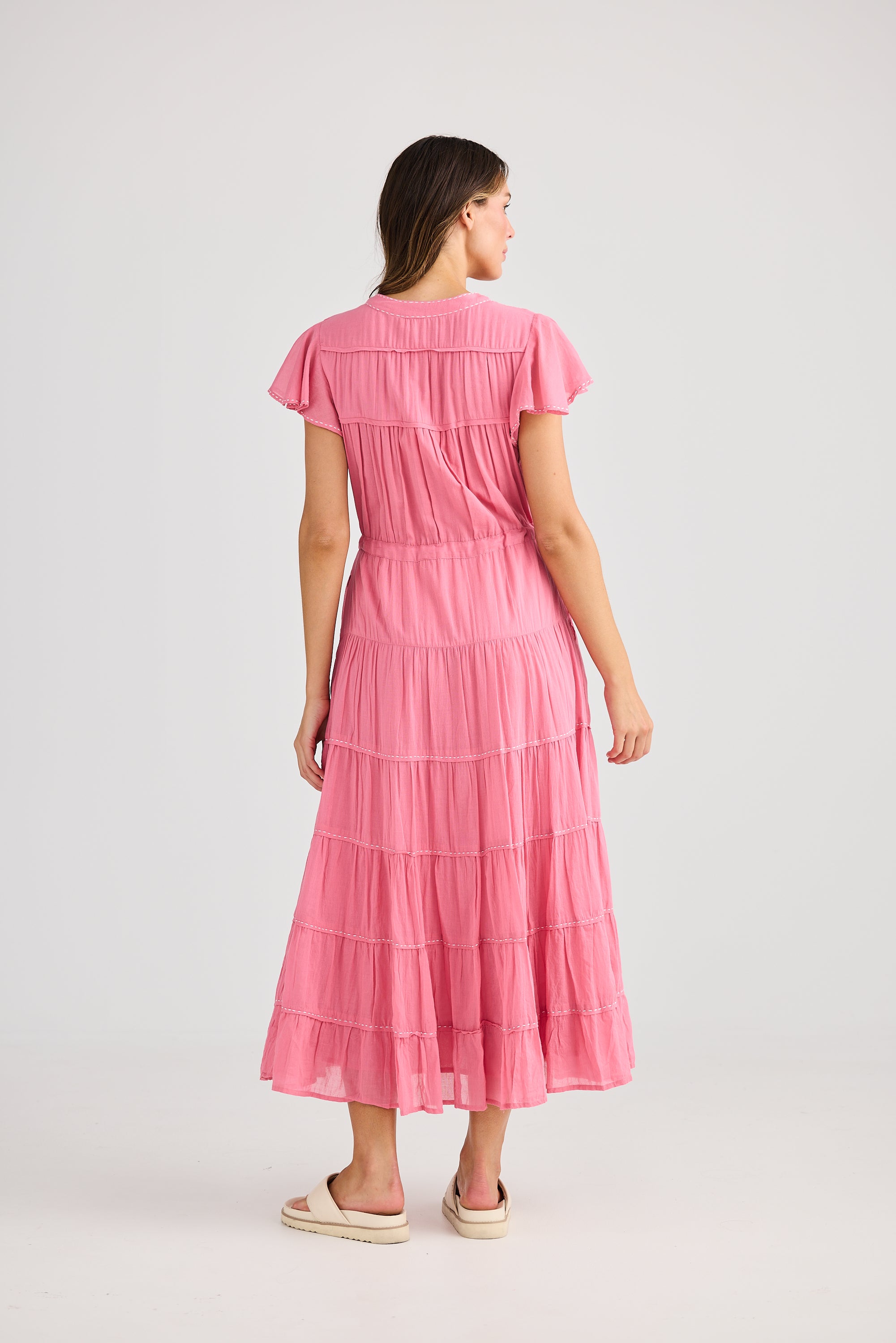 Delilah Dress - Cosmo Pink-Dresses-Holiday-The Bay Room