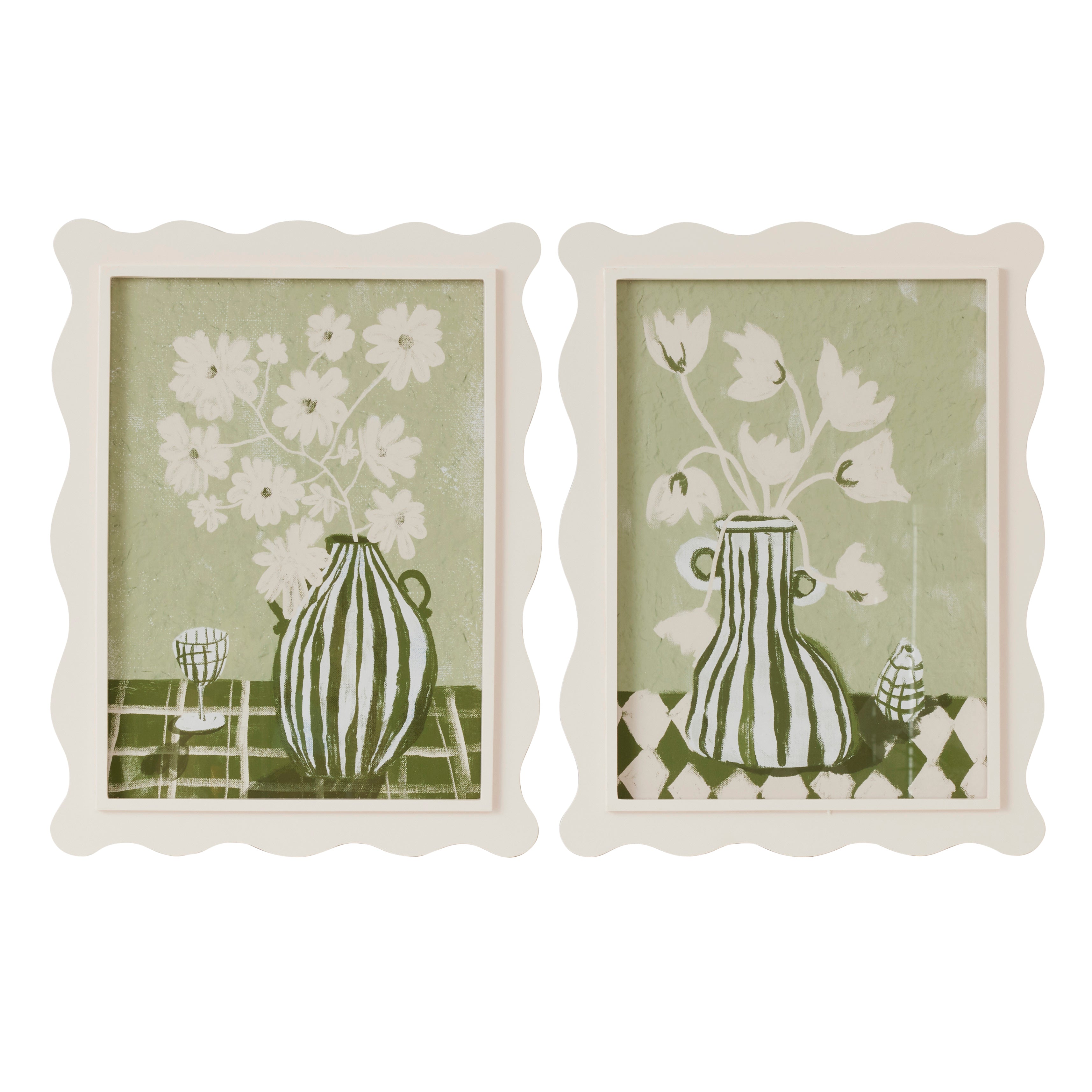 Della Frame Glass Print 42x55cm-Wall Decor-Coast To Coast Home-The Bay Room