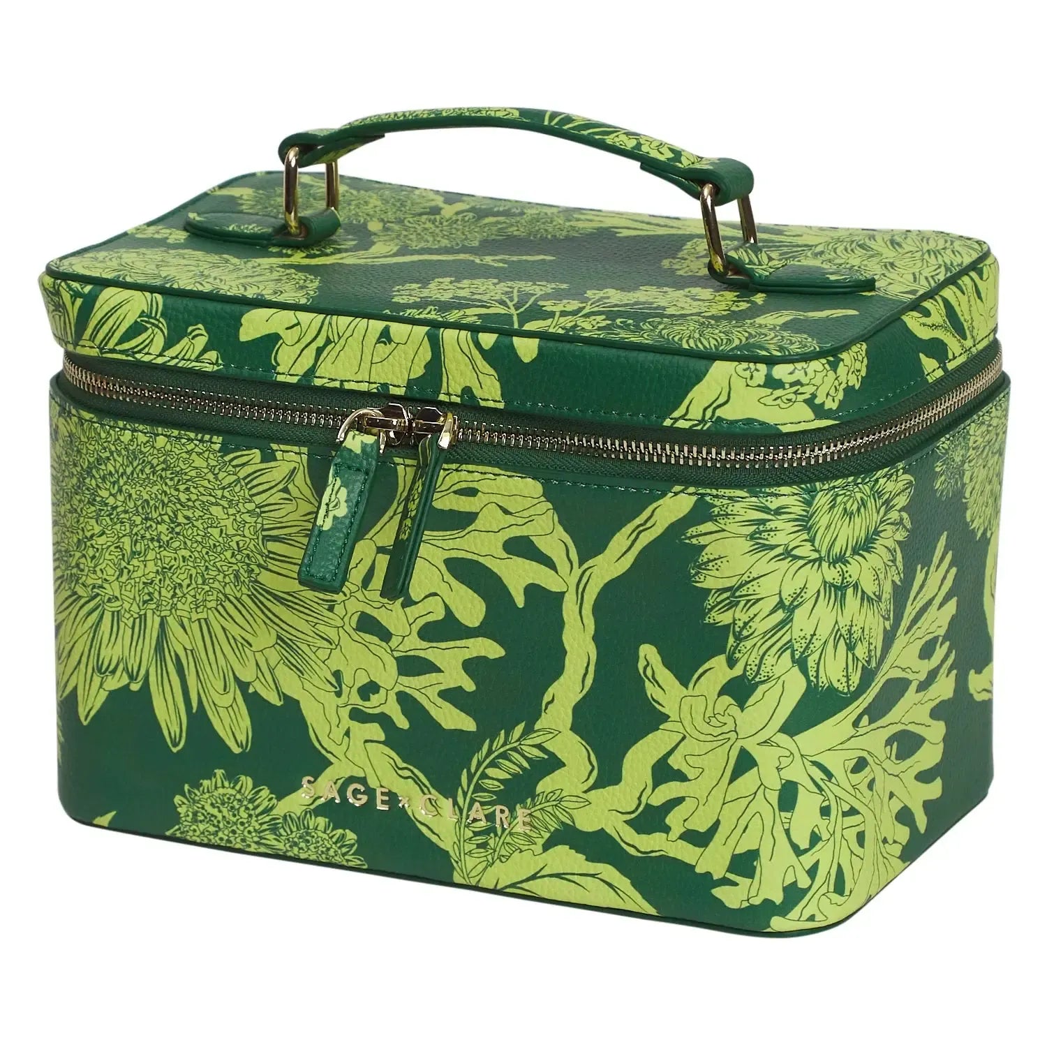 Delphine Large Vanity Case - Anise-Beauty & Well-Being-Sage & Clare-The Bay Room