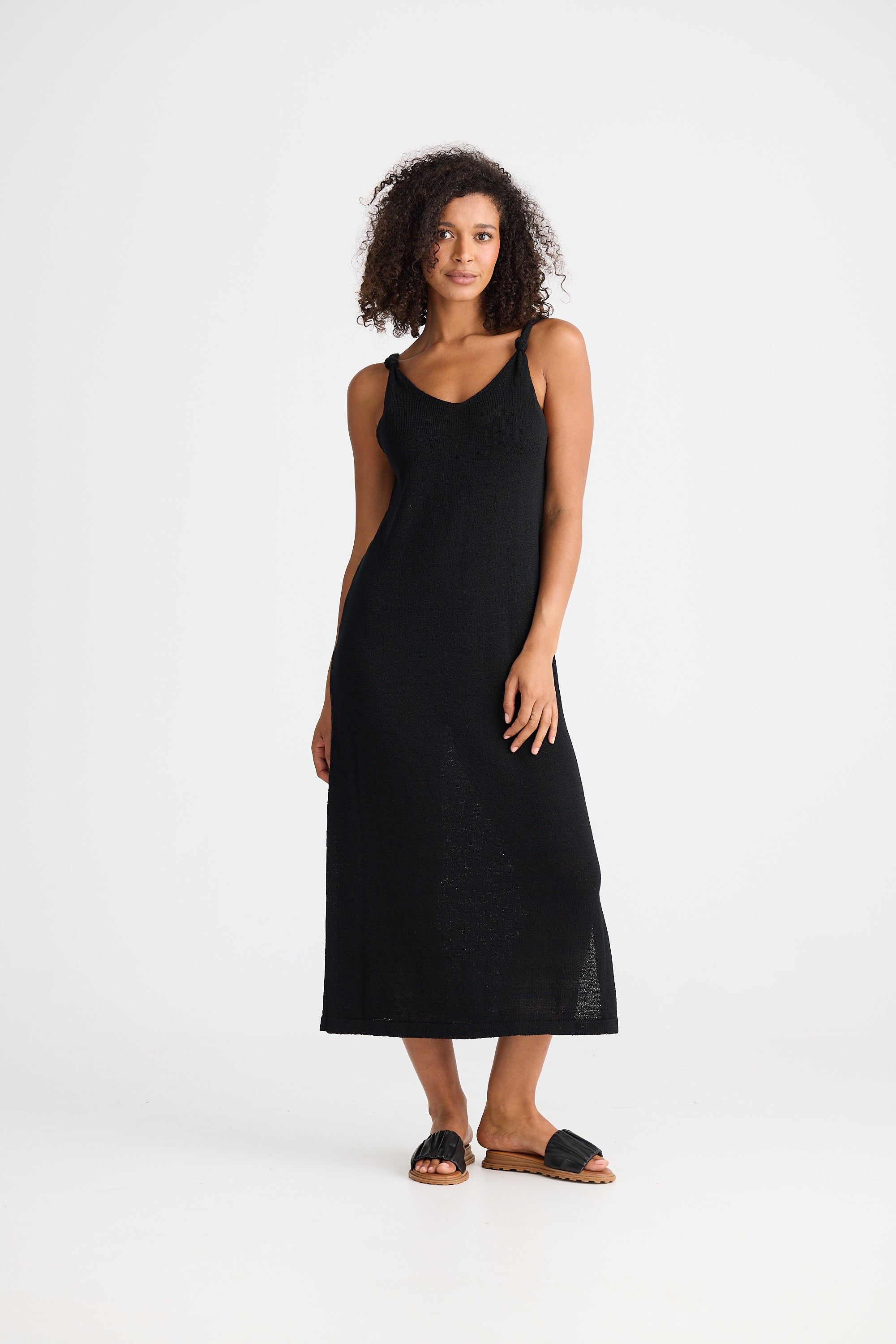Dolcetto Knit Dress - Black-Dresses-The Shanty Corporation-The Bay Room