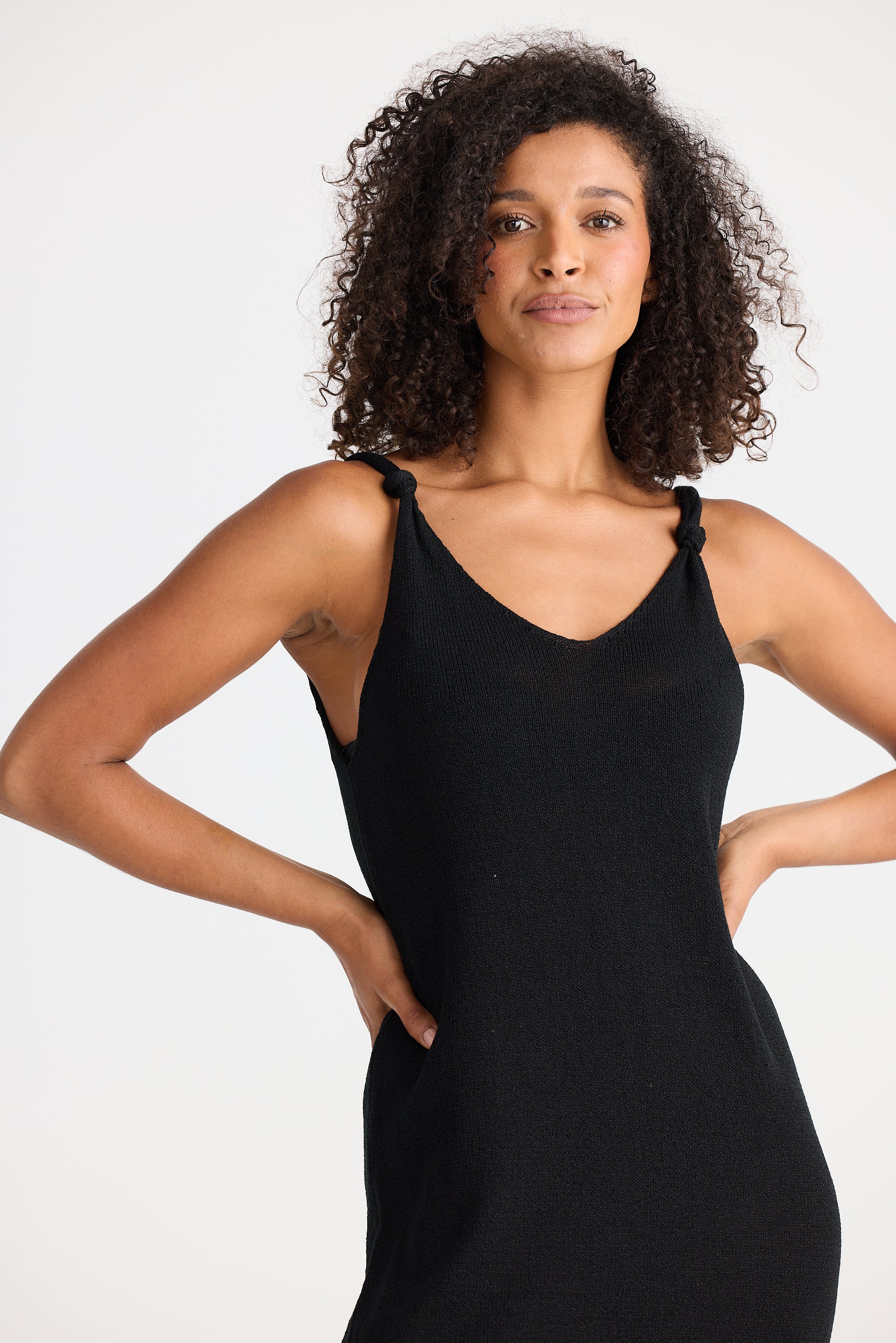 Dolcetto Knit Dress - Black-Dresses-The Shanty Corporation-The Bay Room