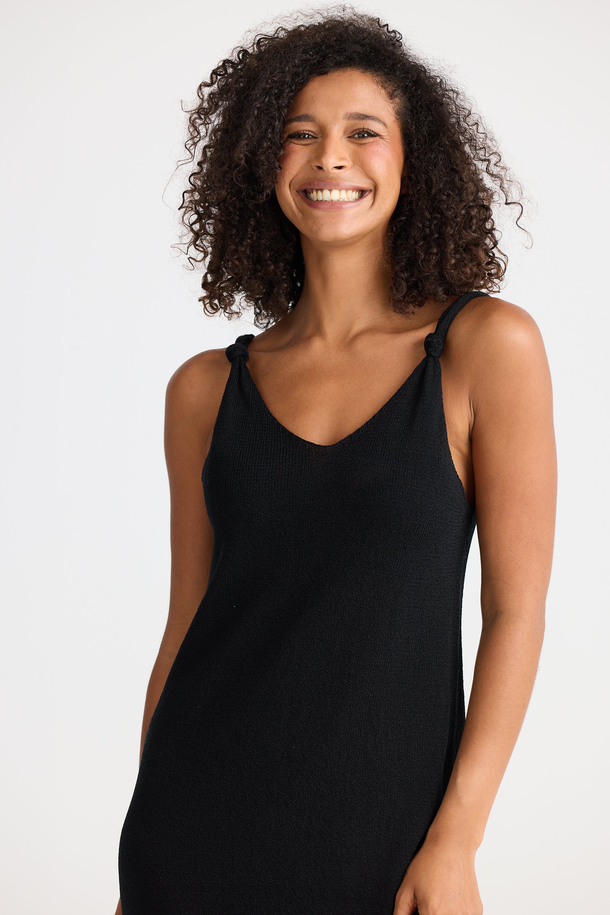 Dolcetto Knit Dress - Black-Dresses-The Shanty Corporation-The Bay Room