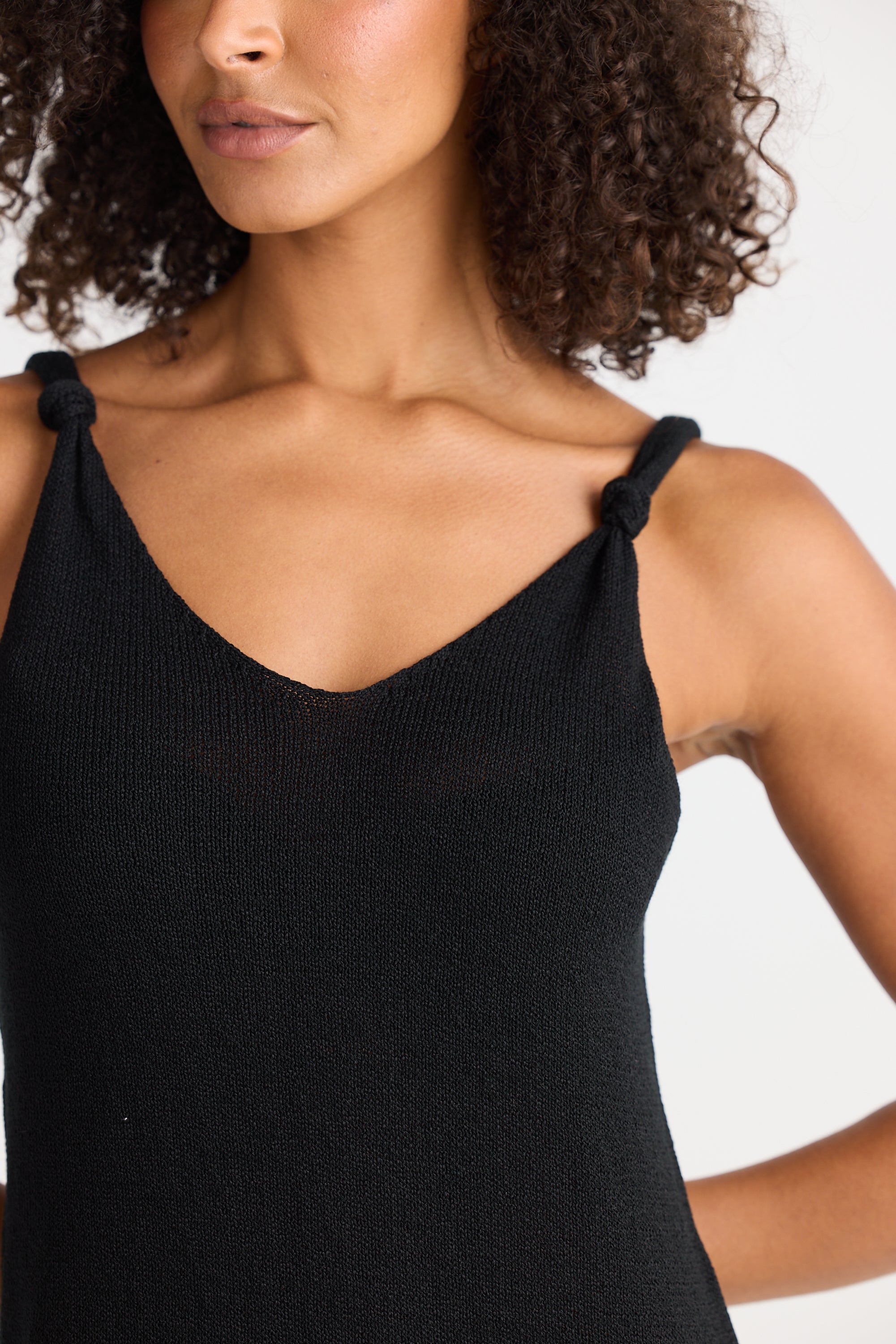 Dolcetto Knit Dress - Black-Dresses-The Shanty Corporation-The Bay Room