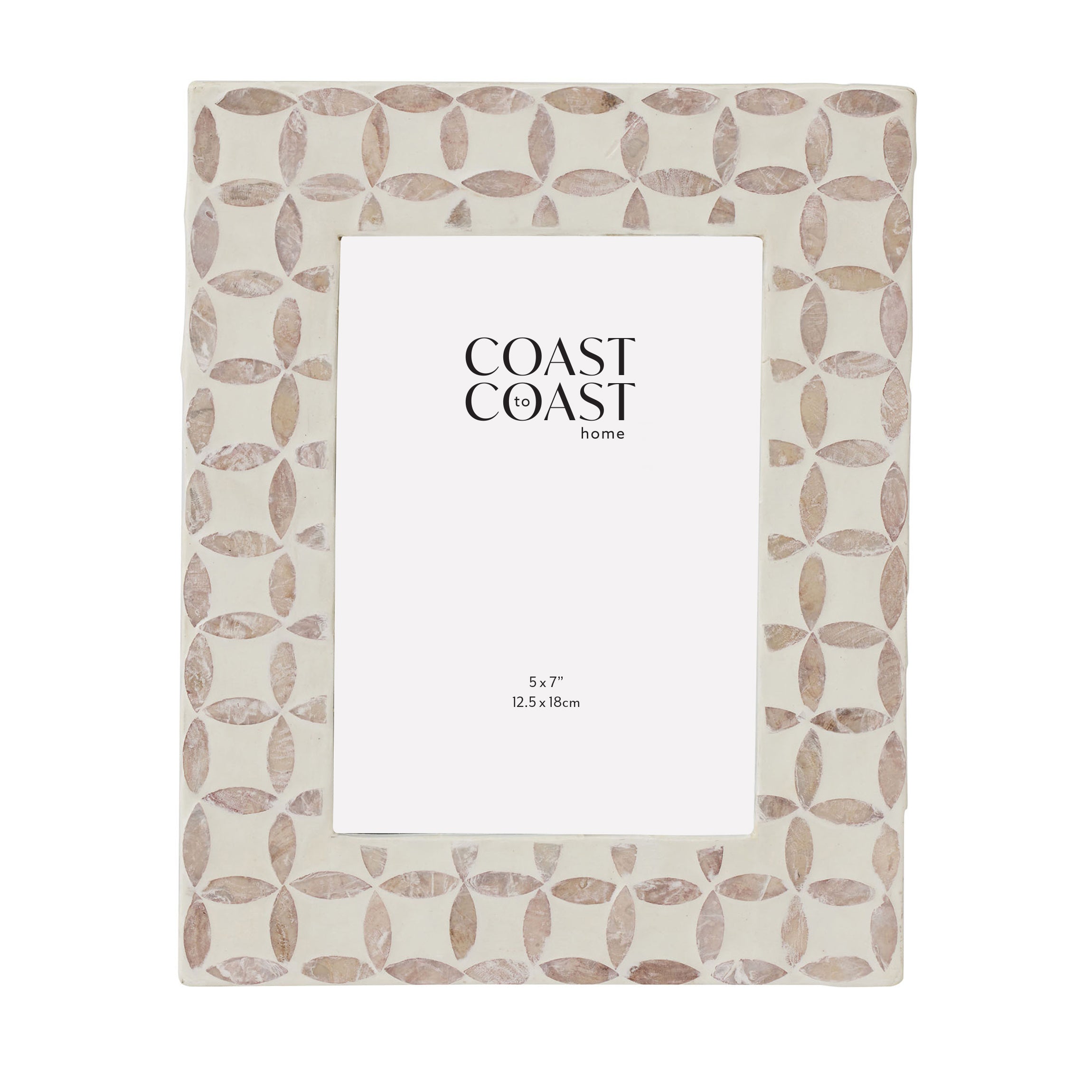 Dorado Inlay 5x7 Frame 21x26cm Taupe-Decor Items-Coast To Coast Home-The Bay Room