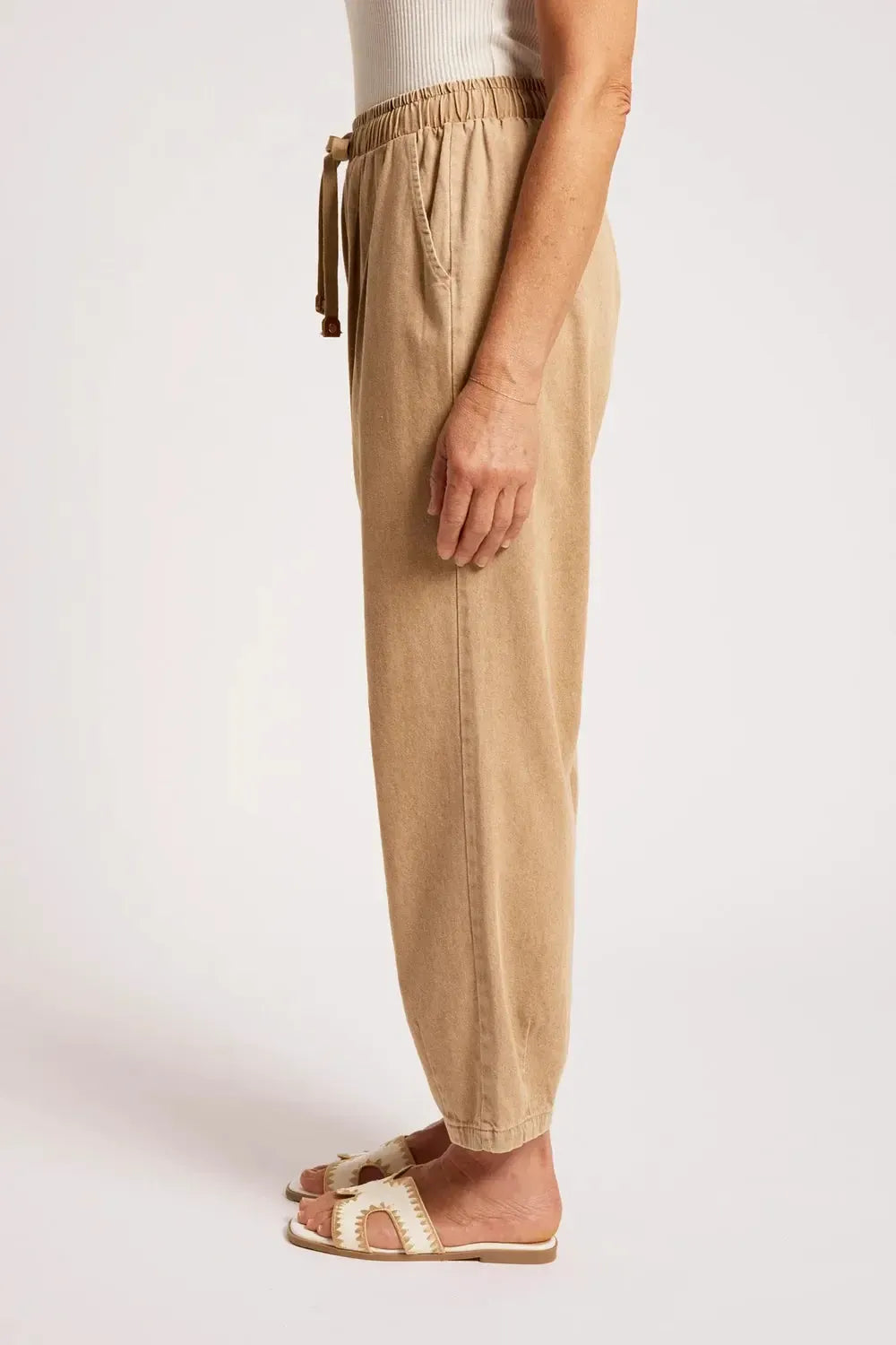 Dusk Jogger Denim Pant - Dune-Pants-Eb & Ive-The Bay Room