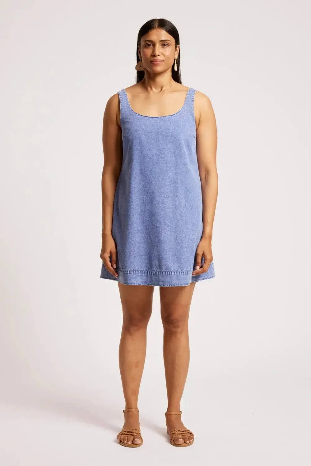 Dusk Tank Dress - Denim-Dresses-Eb & Ive-The Bay Room