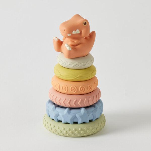 Eco-Friendly Dinosaur Stacker-Toys-Pilbeam Living-The Bay Room