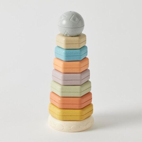 Eco-Friendly Hexagon Stacker-Toys-Pilbeam Living-The Bay Room