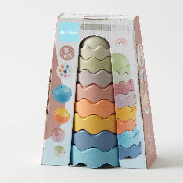 Eco-Friendly Wave Shape Stackers-Toys-Pilbeam Living-The Bay Room