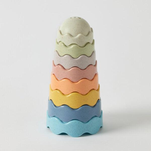 Eco-Friendly Wave Shape Stackers-Toys-Pilbeam Living-The Bay Room