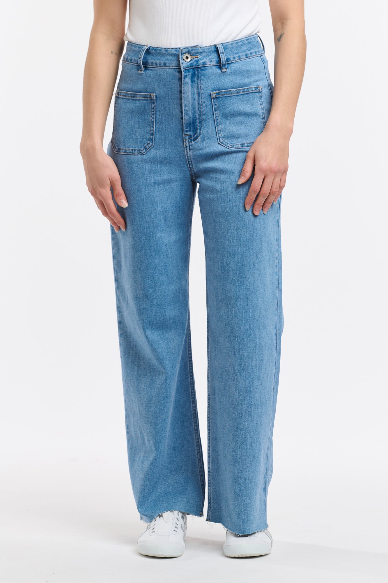 Eddie 7/8th Jeans - Light Wash-Jeans-Italian Star-The Bay Room