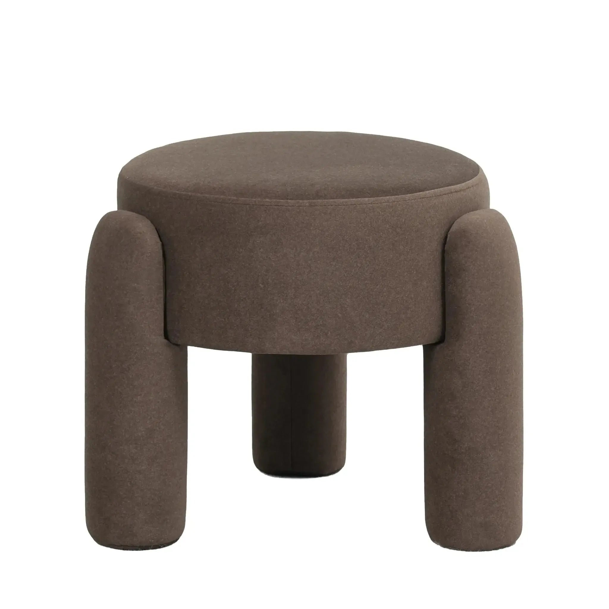 Eden Velvet Stool 48x48x40cm Rich Cocoa-Furniture-J.elliot-The Bay Room
