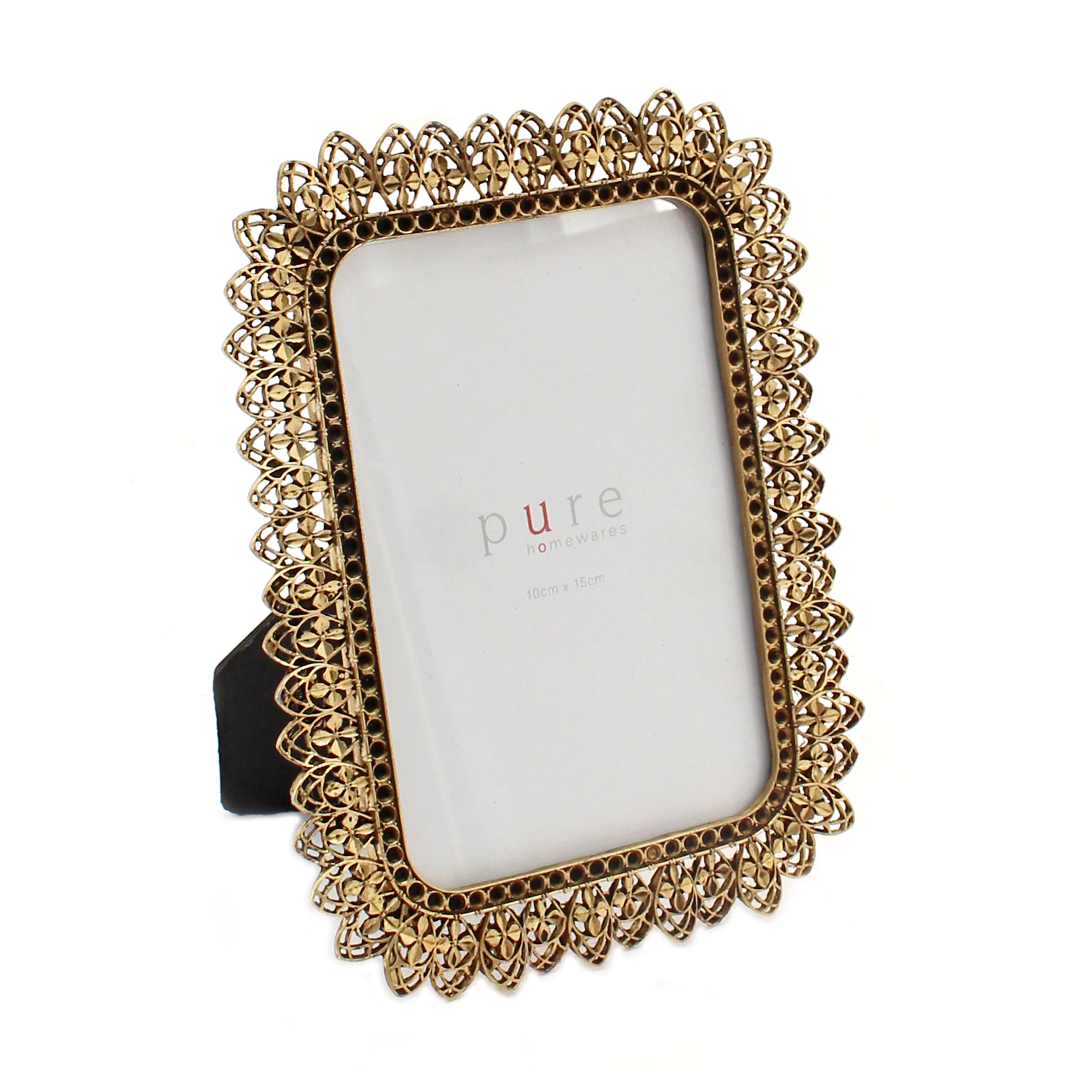 Ellery Gold Pewter Frame Leaf Design-Decor Items-Pure Homewares-The Bay Room