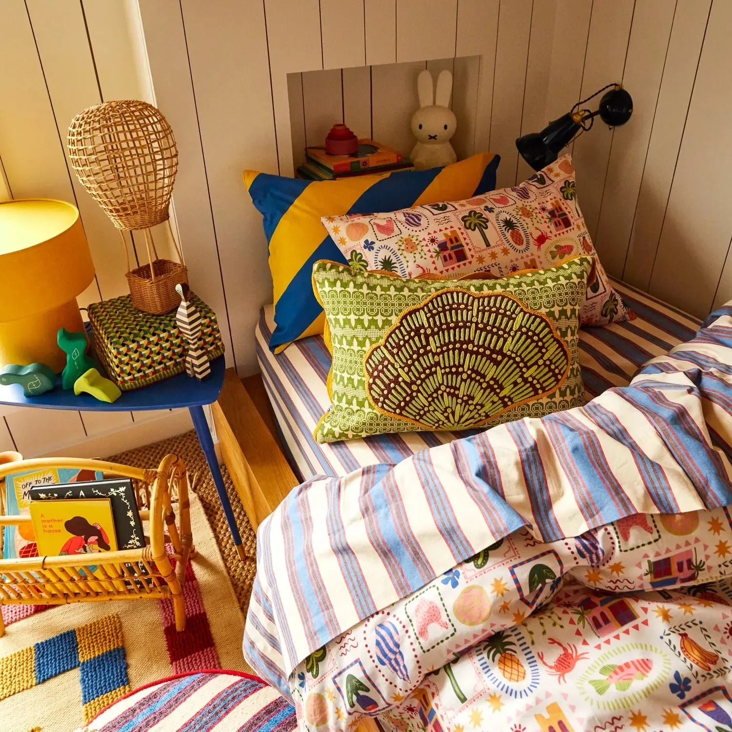 Esme Embroidered Cushion-Soft Furnishings-Sage & Clare-The Bay Room