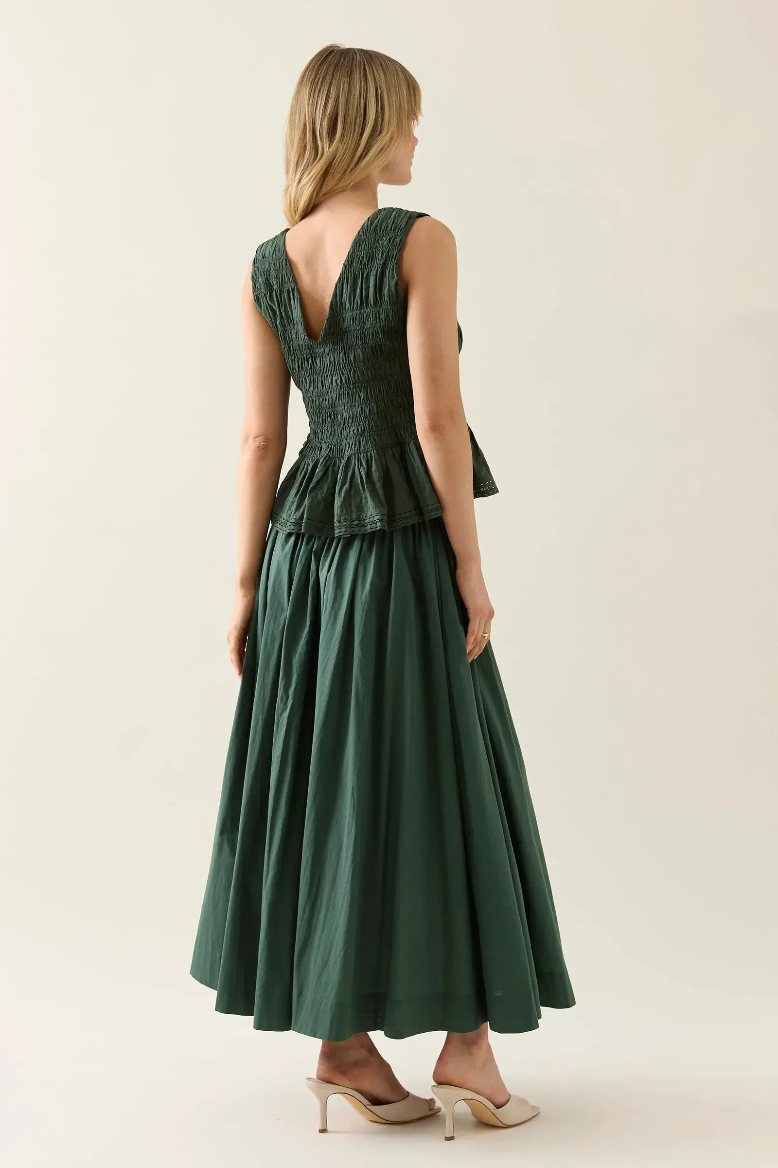 Esther Shirred Tank - Myrtle-Isle Of Mine-The Bay Room