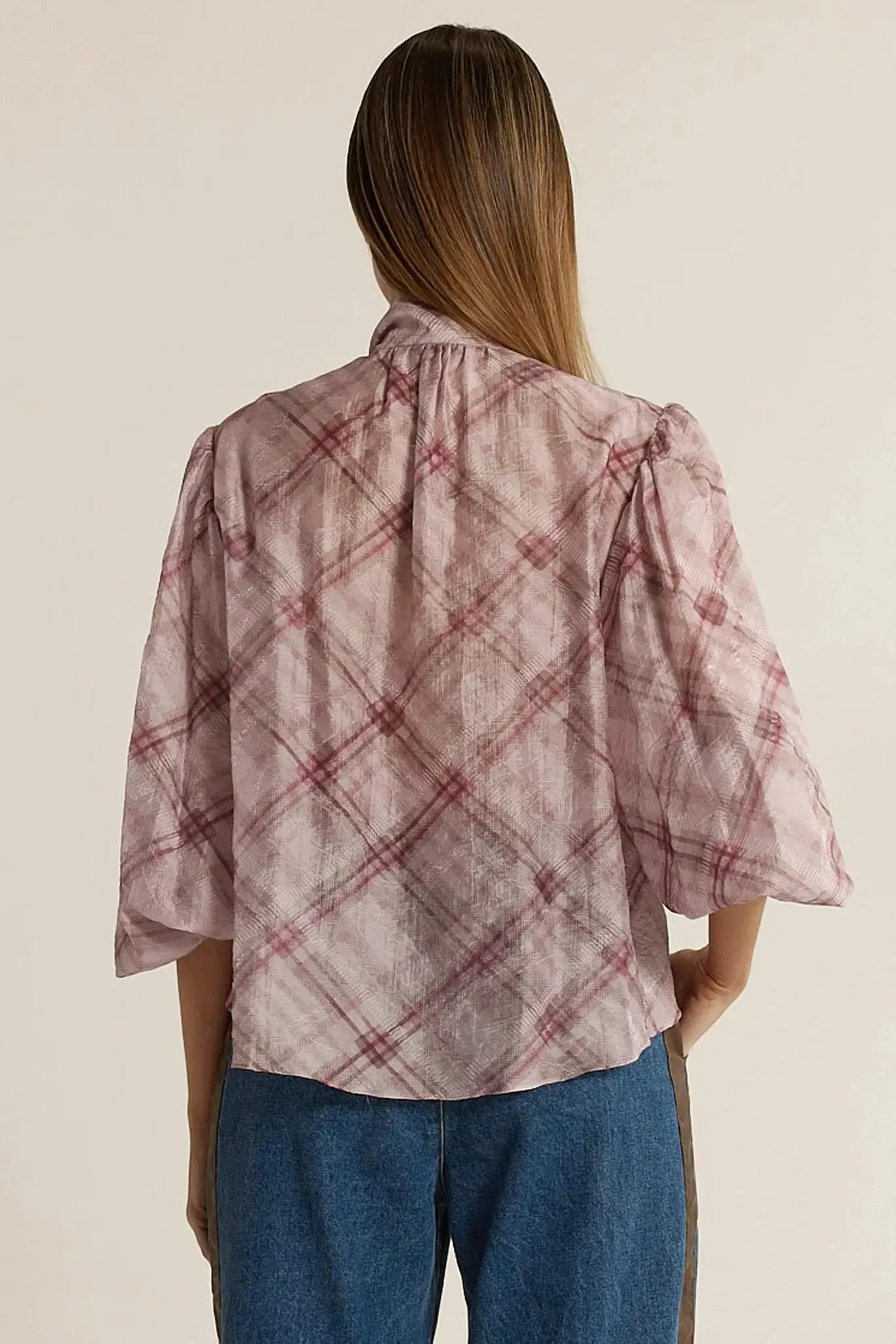 Eve Pussybow Blouse - Orchid-Fate + Becker-The Bay Room