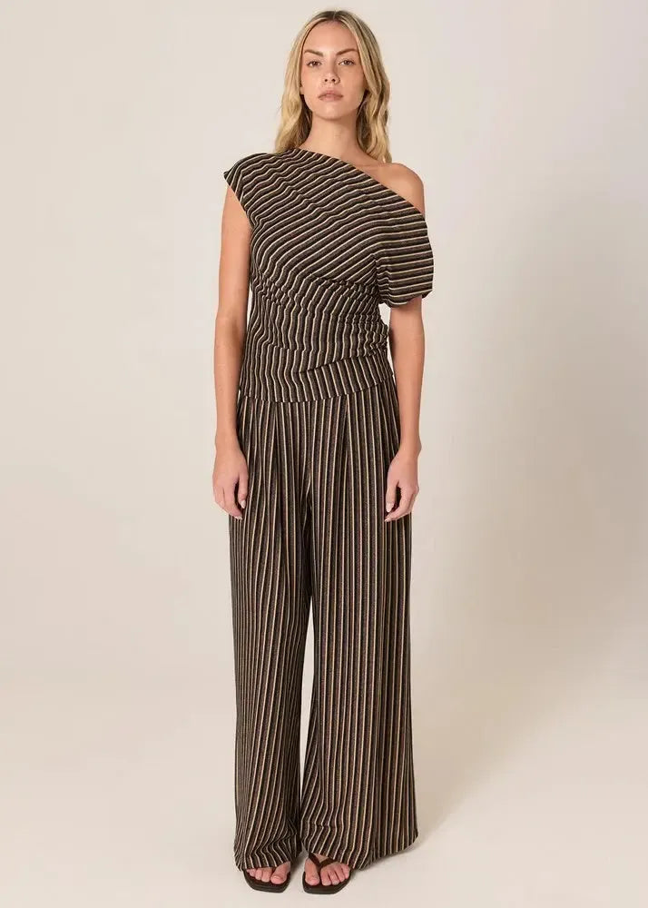 Everlyn Metallic Jersey Pant-Pants-Fate + Becker-The Bay Room