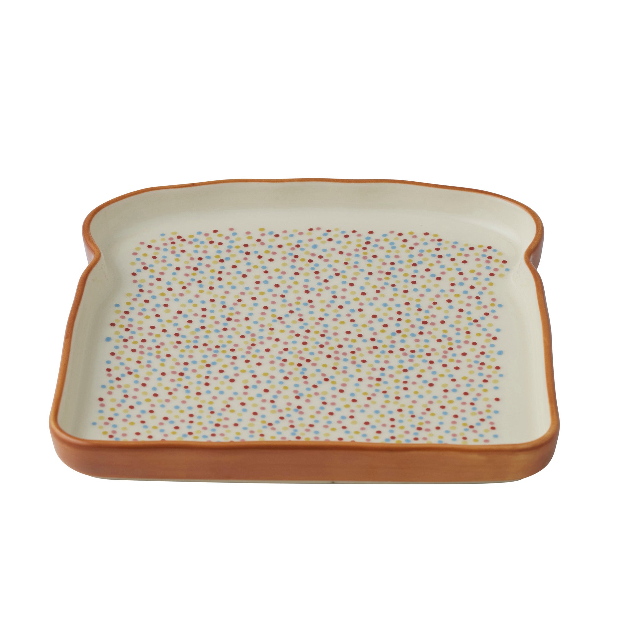 Fairy Bread Ceramic Plate 16x16cm-Dining & Entertaining-Coast To Coast Home-The Bay Room