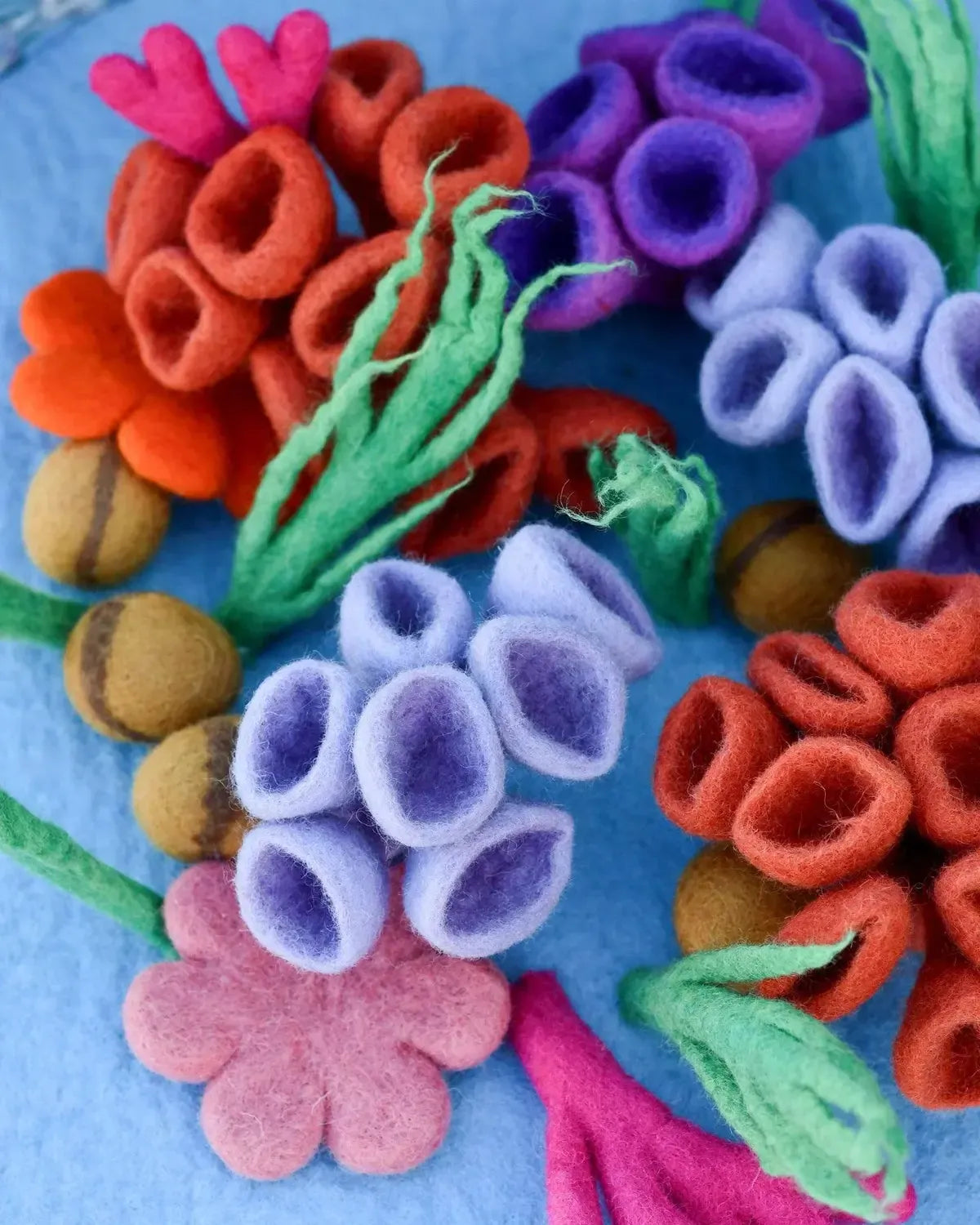 Felt Coral Reef Fish Toys Set with Coral Reef Play Mat-Toys-Tara Treasures-The Bay Room